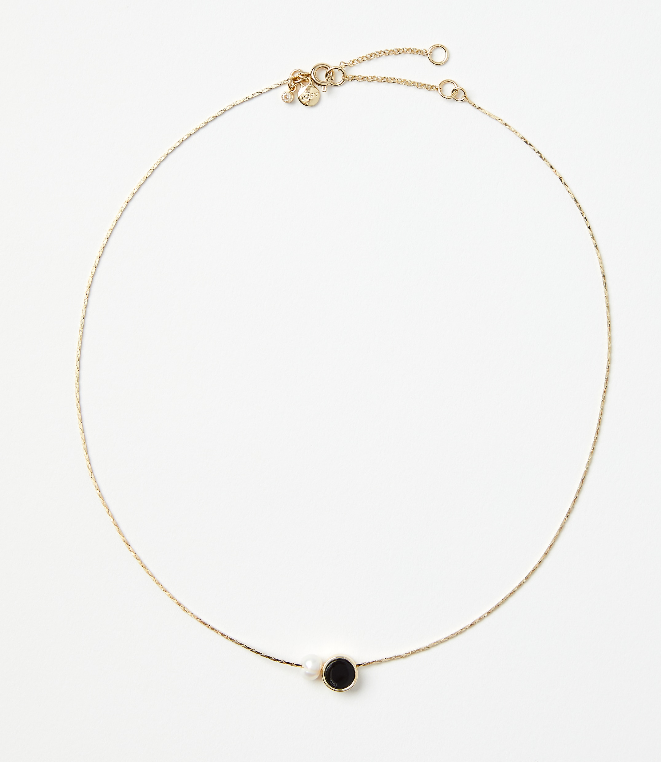 Pearlized Delicate Charm Necklace