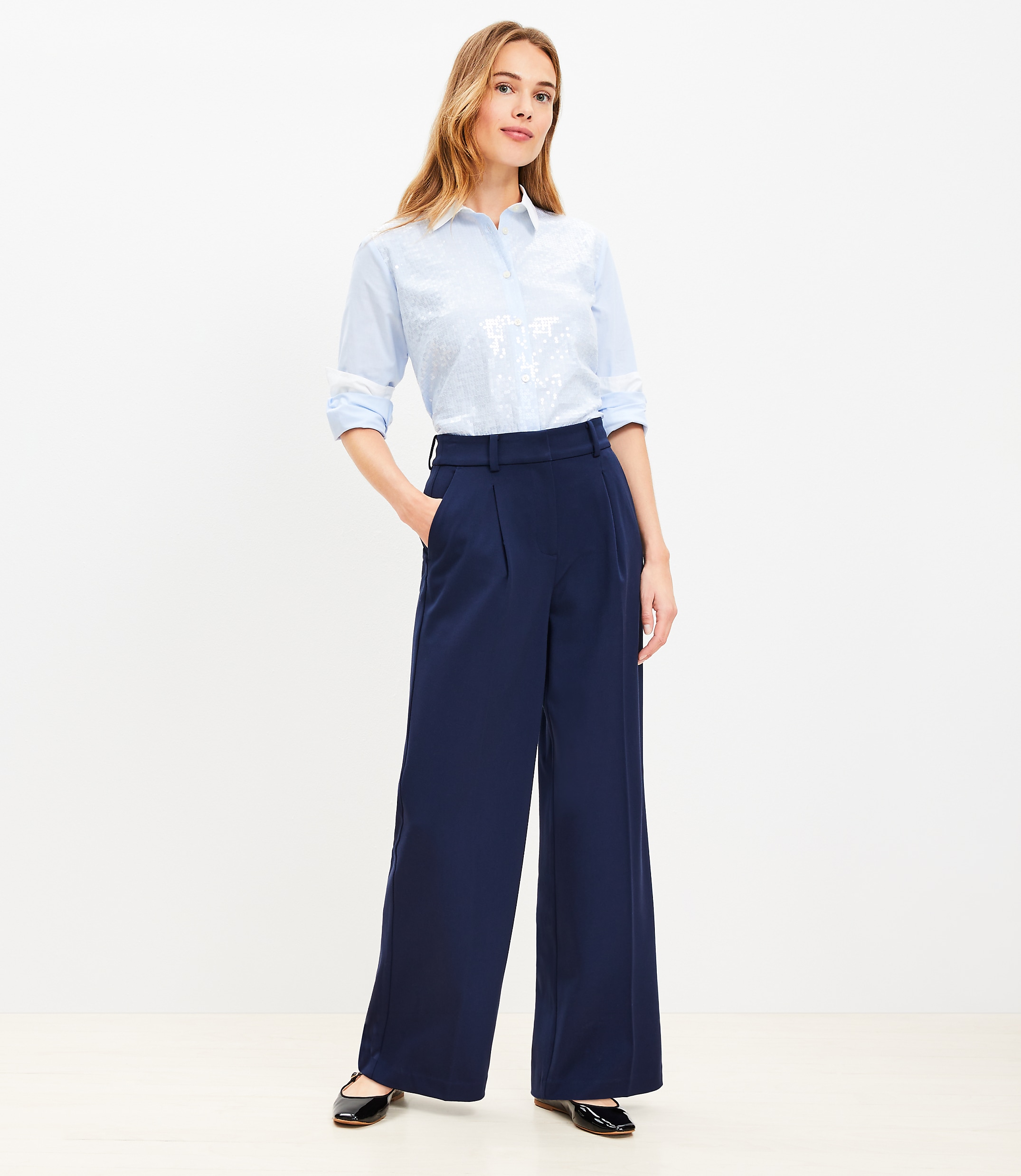 Petite Peyton Trouser Pants in Bi-Stretch