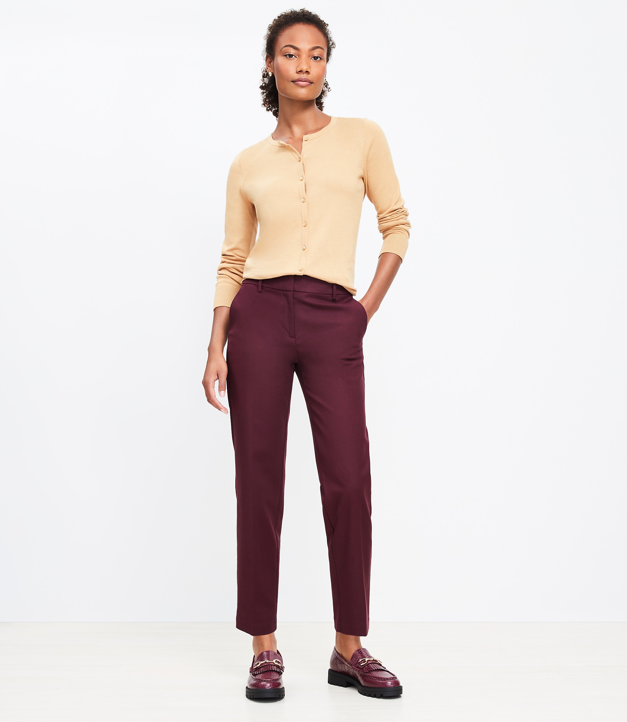 Riviera Slim Pants in Doubleweave