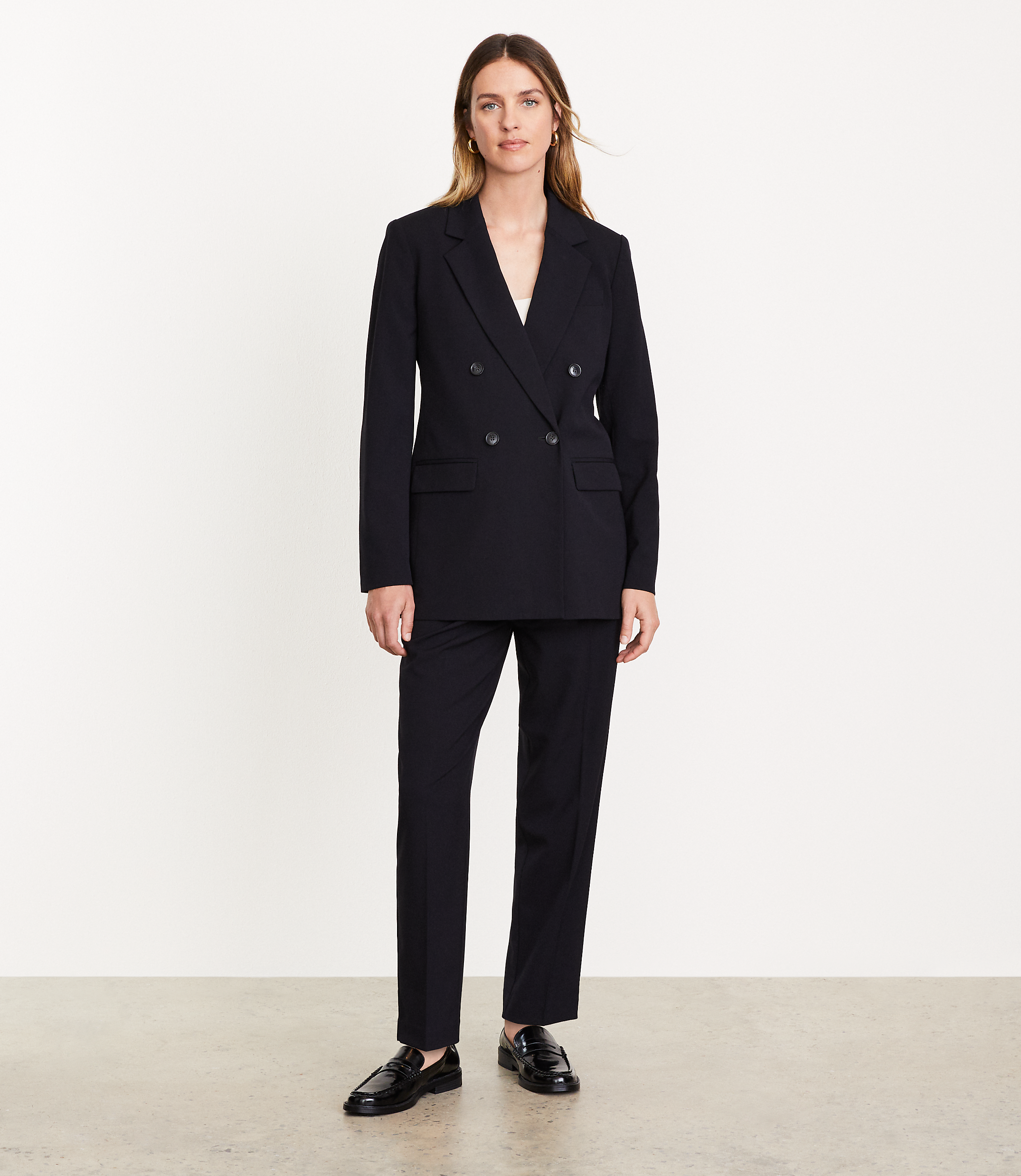 LOFT Versa Seasonless Stretch Double Breasted Blazer