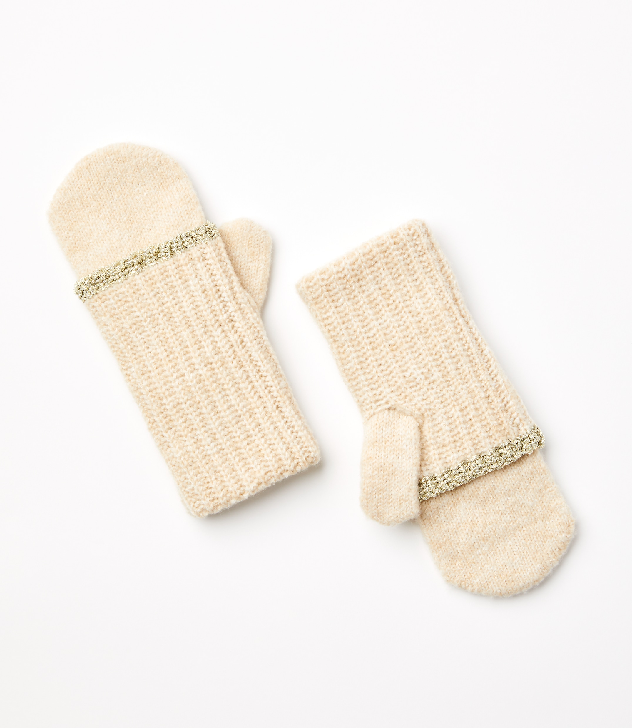 Shimmer Ribbed Mittens