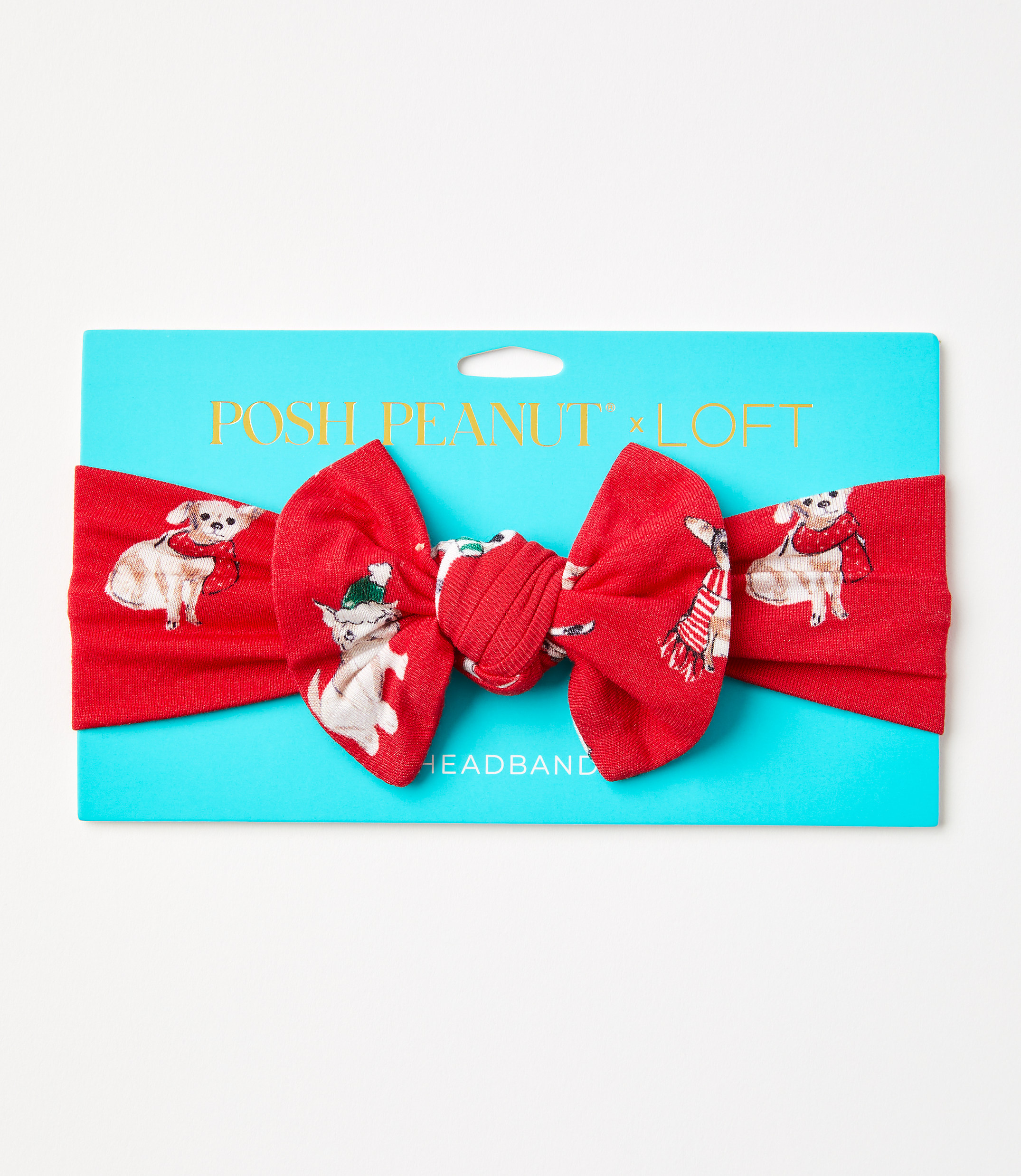 Posh Peanut Holiday Dog Infant Headwrap