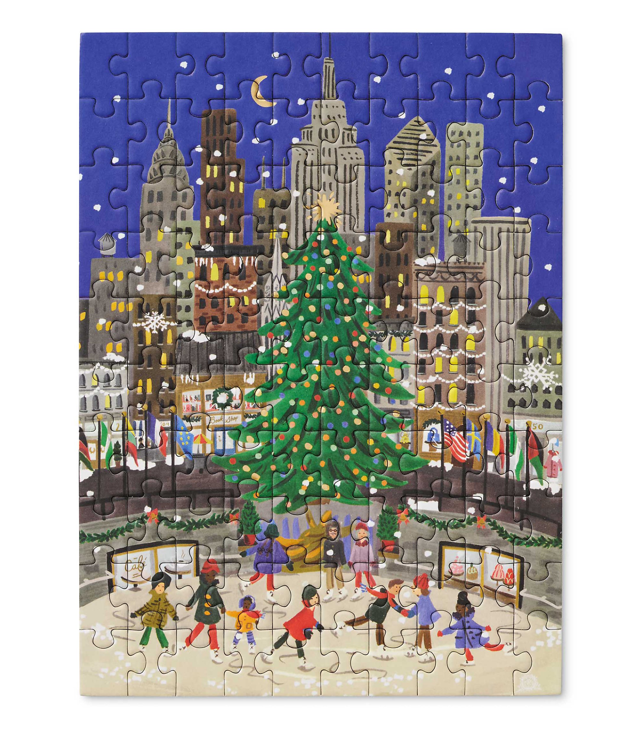 Rifle Paper Co. Holiday On Ice Mini Jigsaw Puzzle