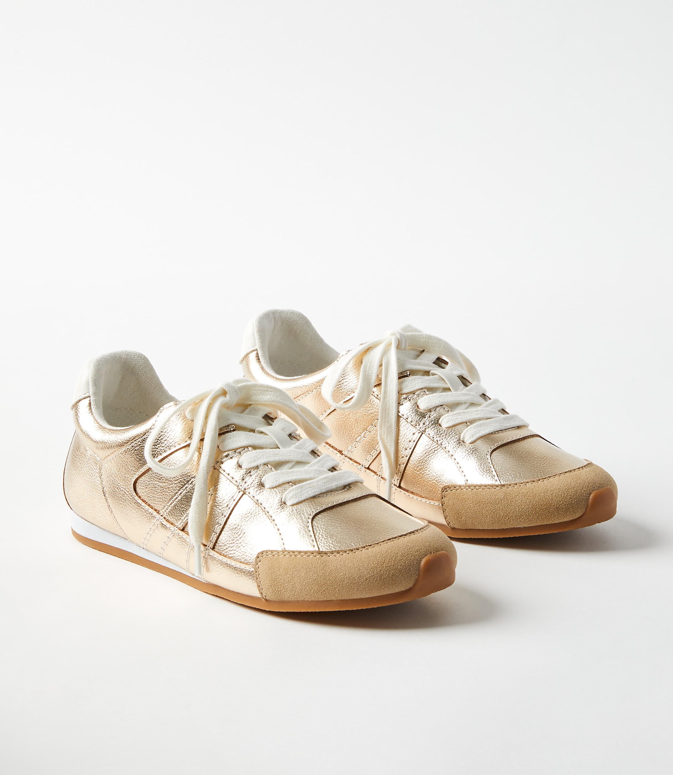 Metallic Low Profile Sneakers