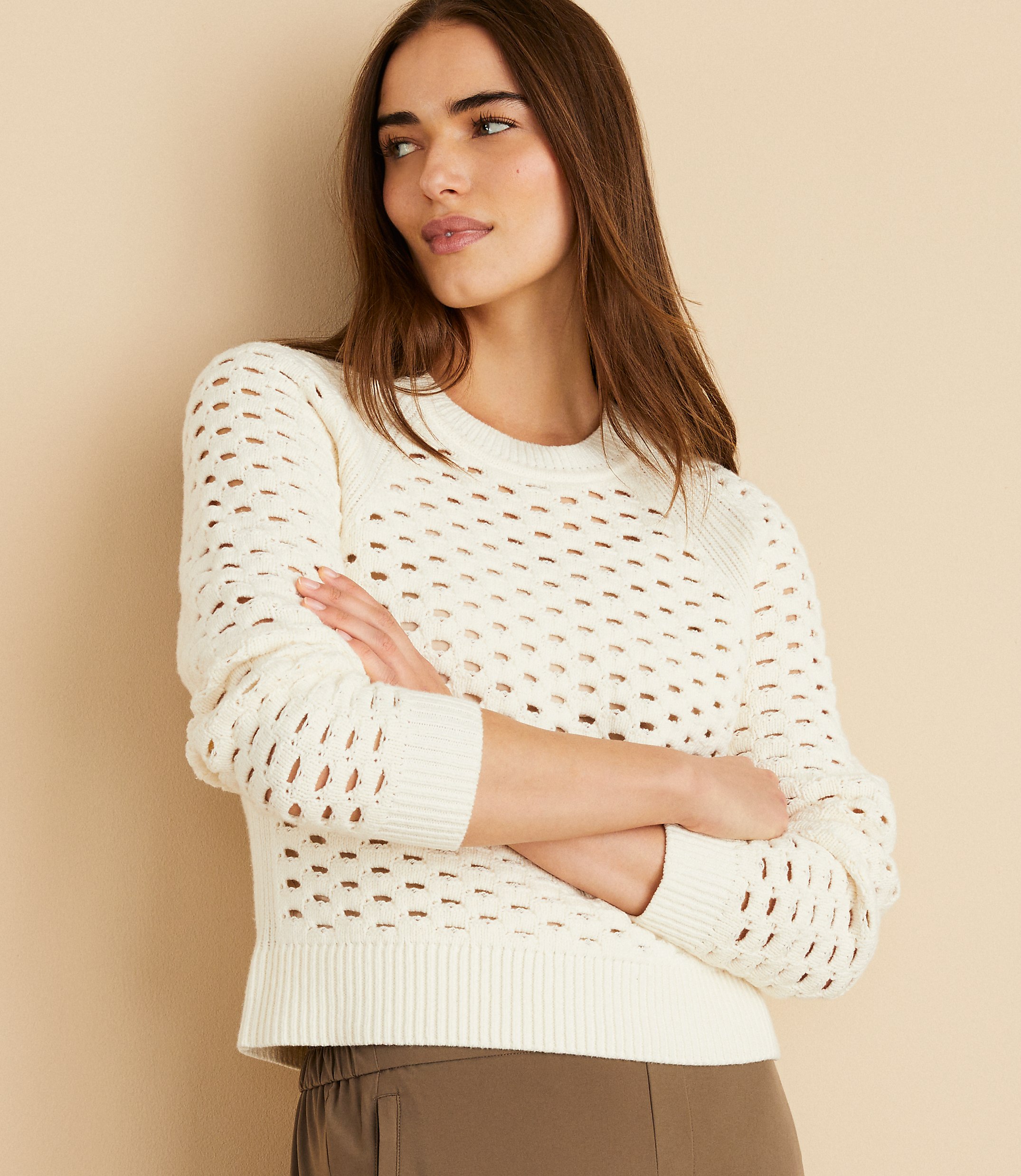 Petite Lou & Grey Mesh Sweater