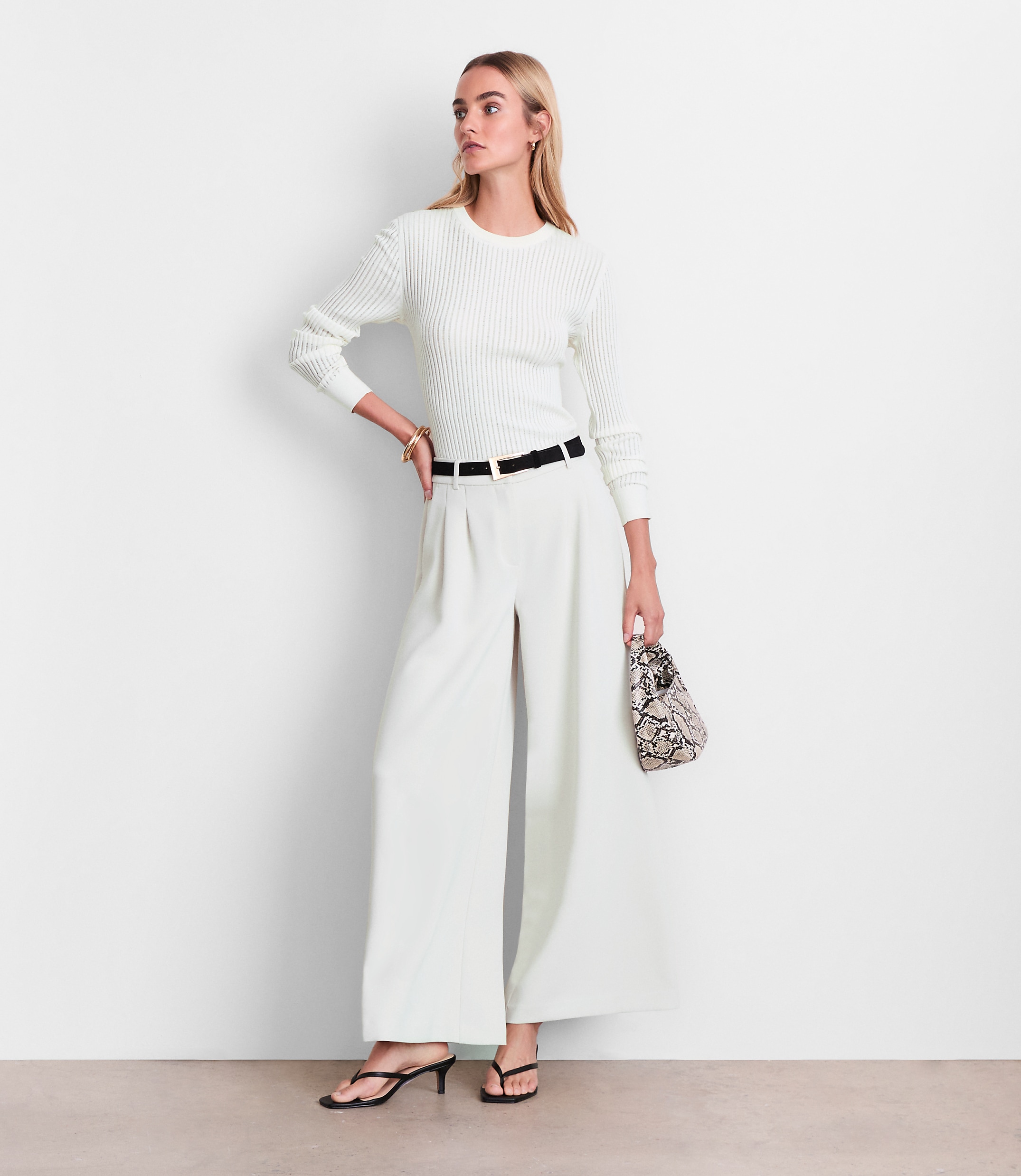 LOFT Versa Ribbed Sweater