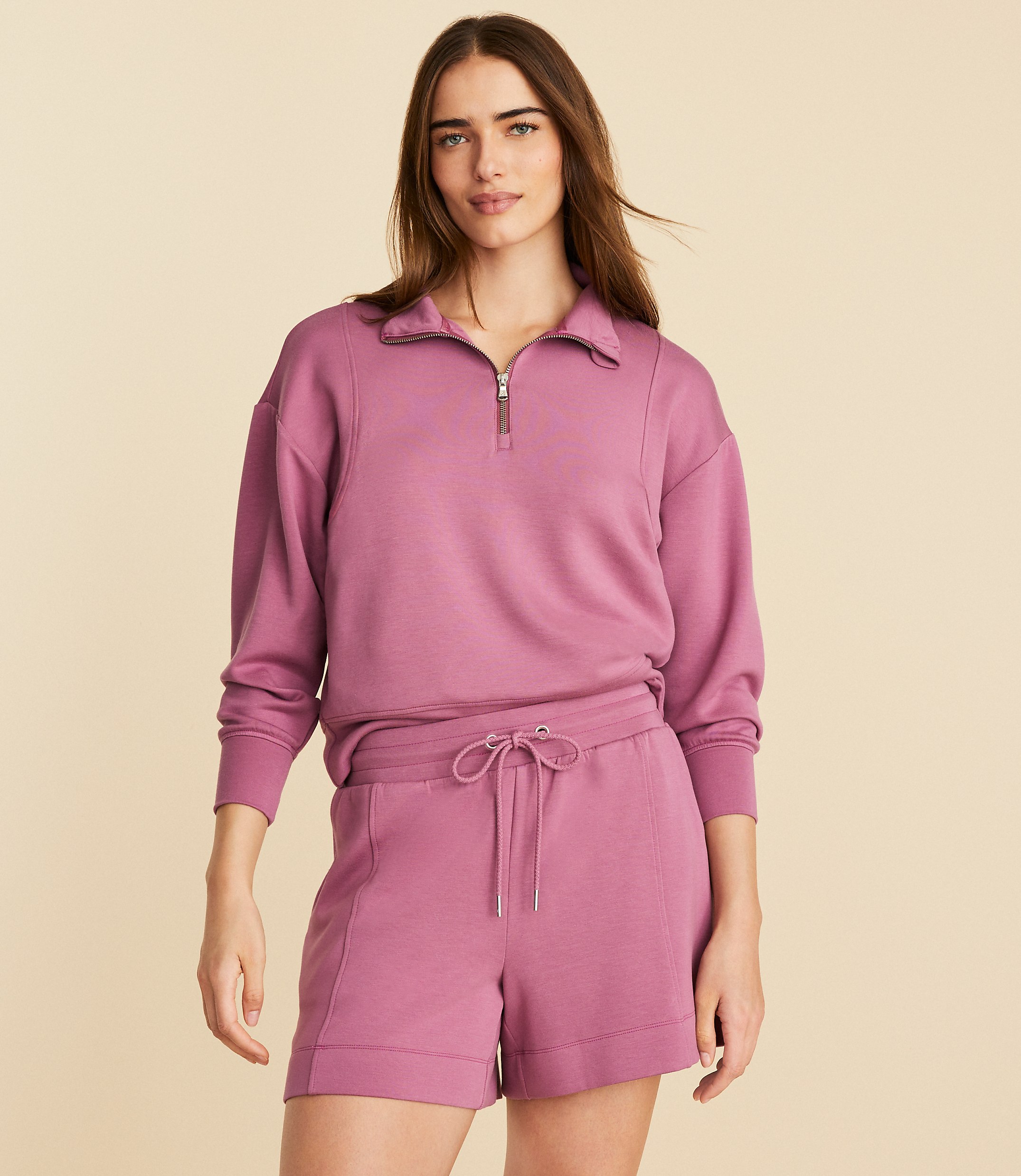 Lou & Grey Seamed Scubasoft Drawstring Shorts