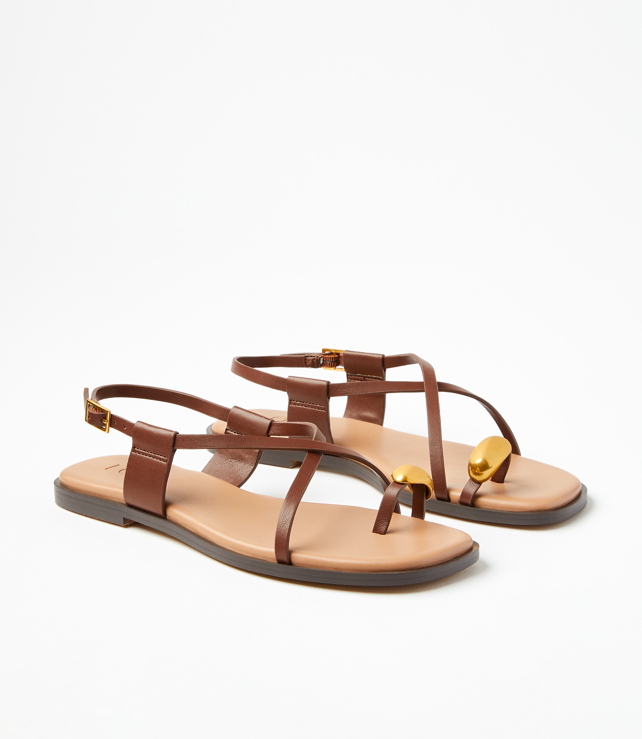 Metal Toe Ring Sandals