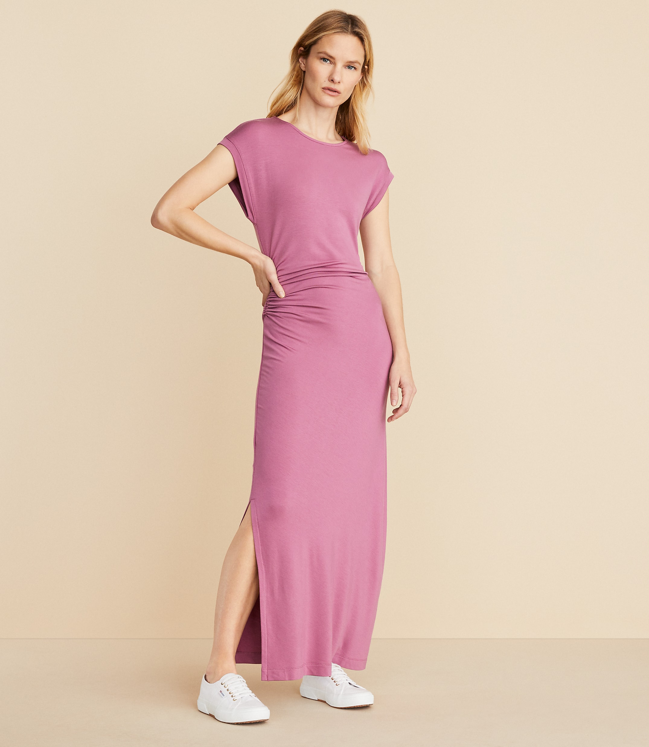 Petite Lou & Grey Signaturesoft Side Cinched Midi Dress