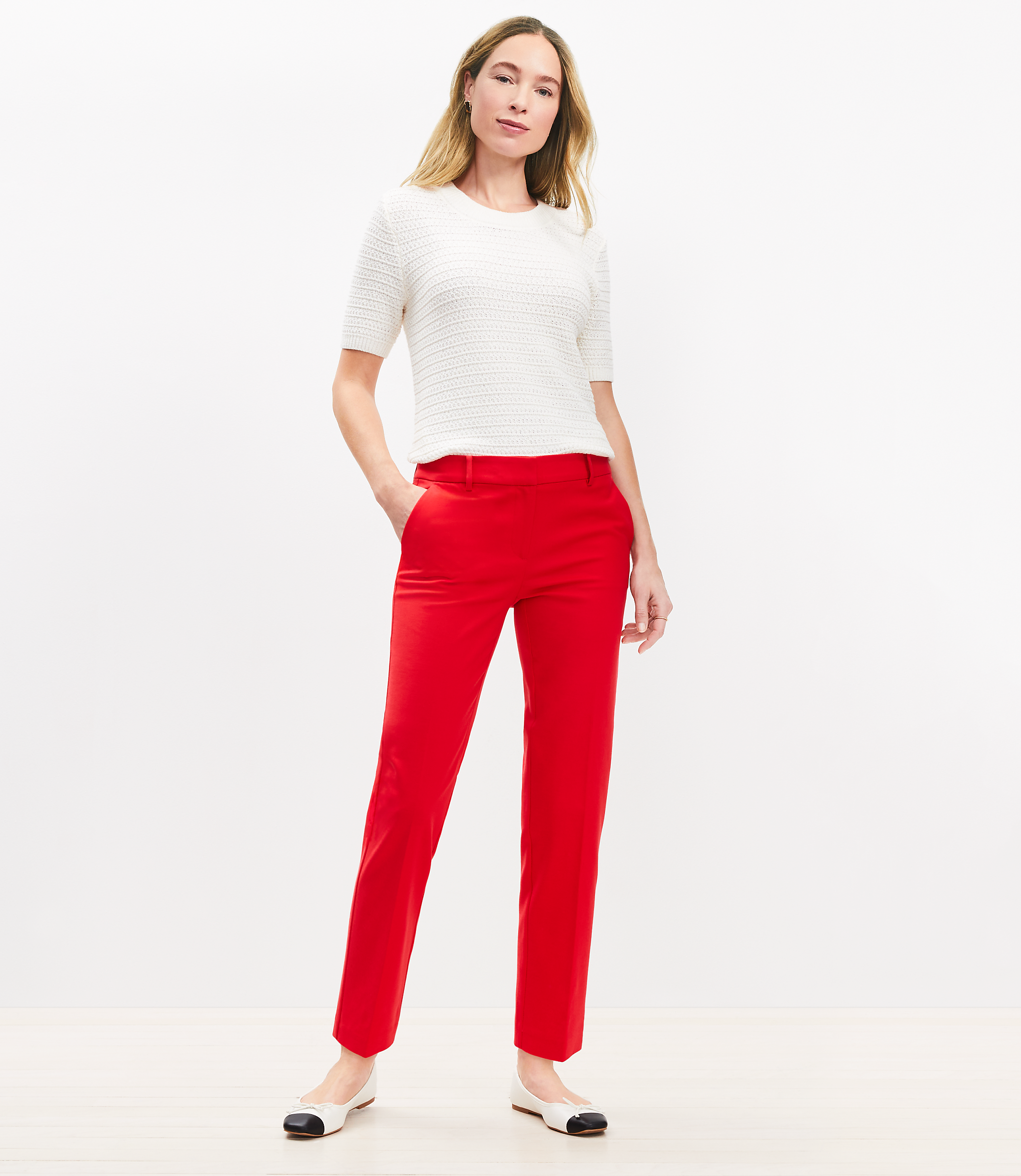 Riviera Slim Pants in Doubleweave