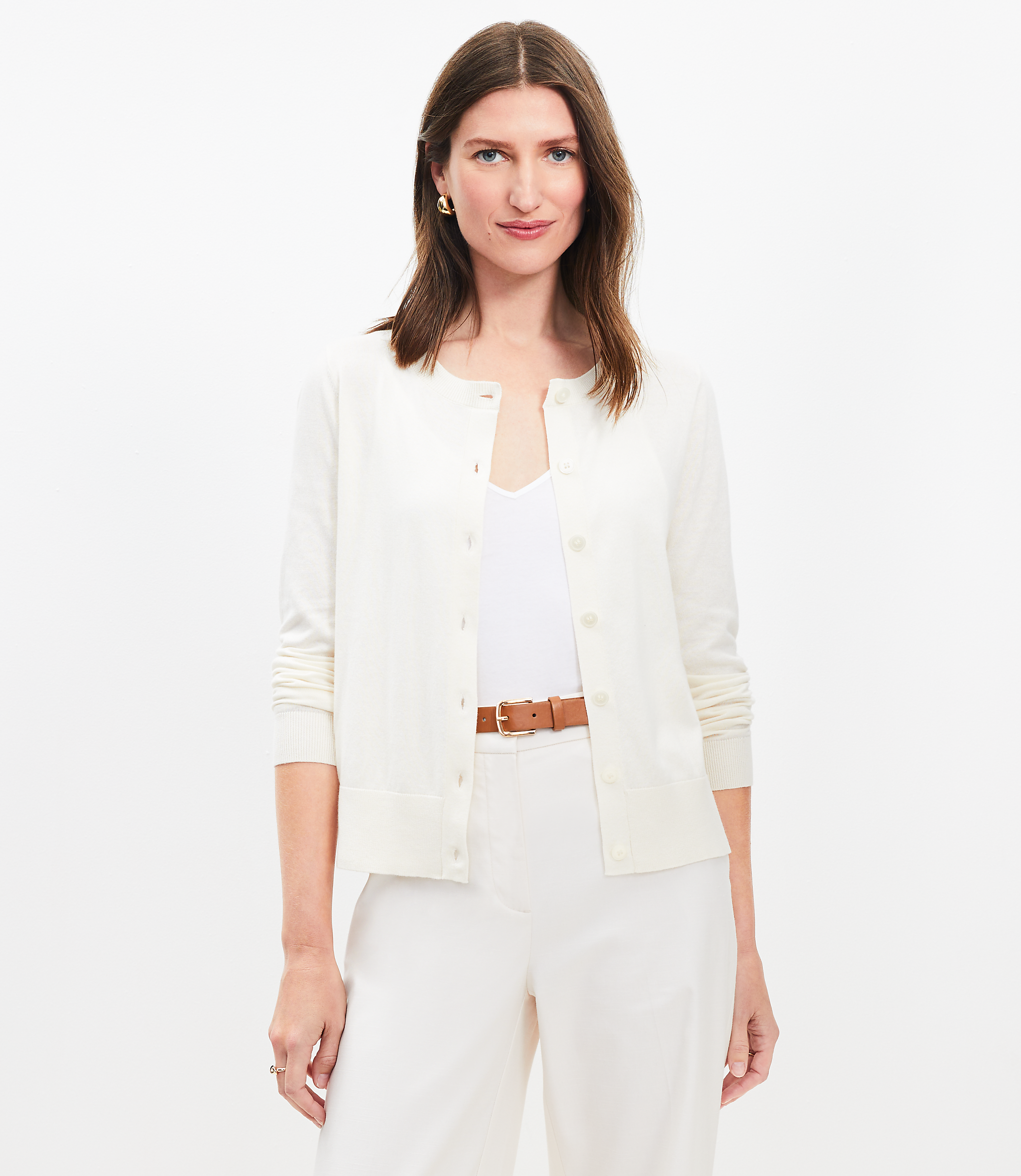 Modern Crew Neck Cardigan
