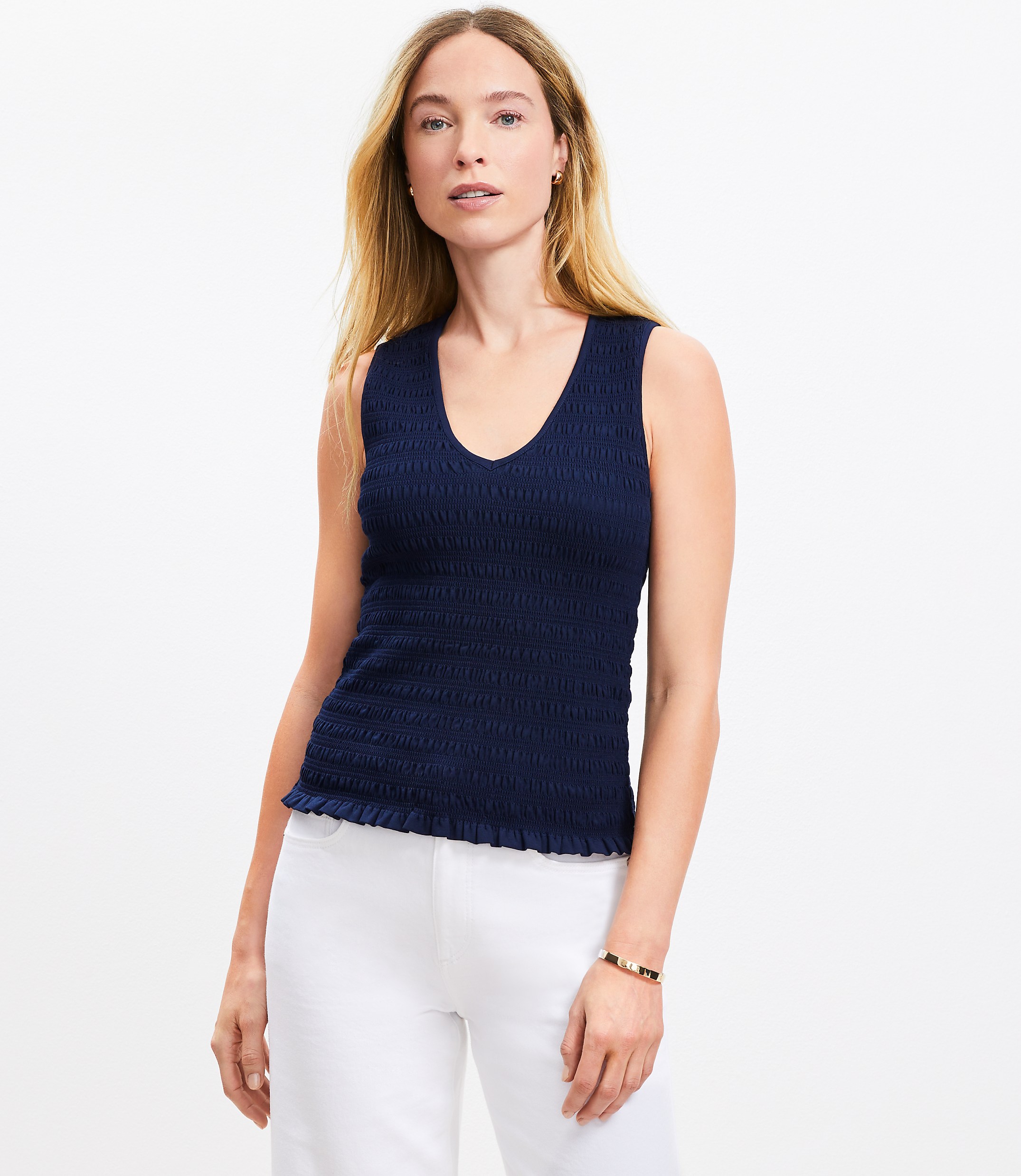 Smocked Modern Tank Top