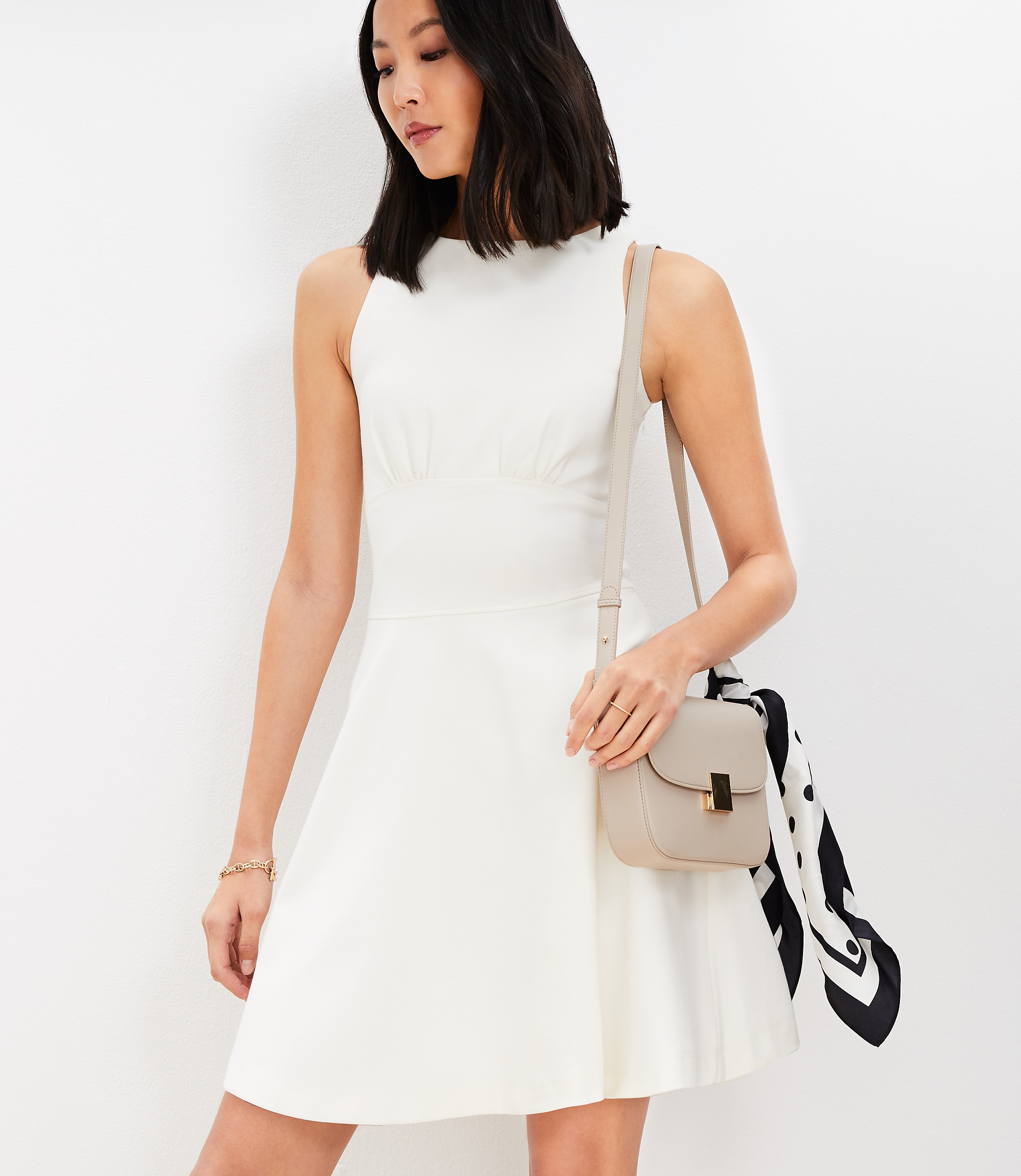 Ponte Mini Flare Dress