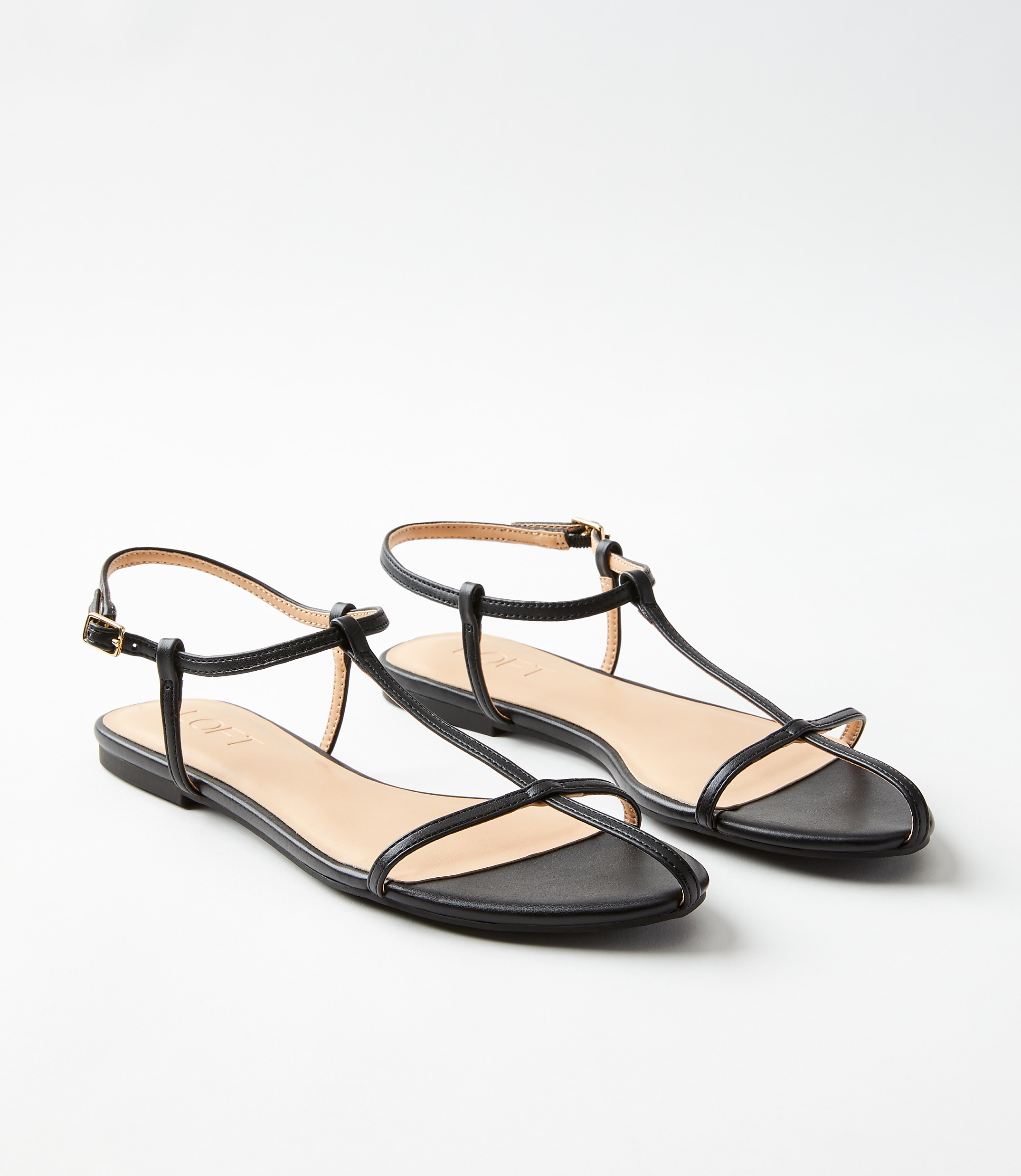 Skinny T-Strap Sandals