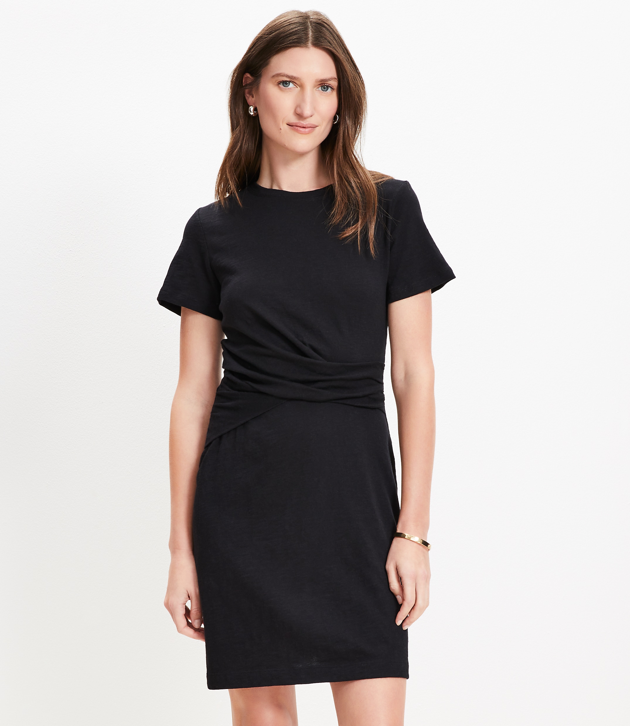 Tall Draped Mini Tee Dress