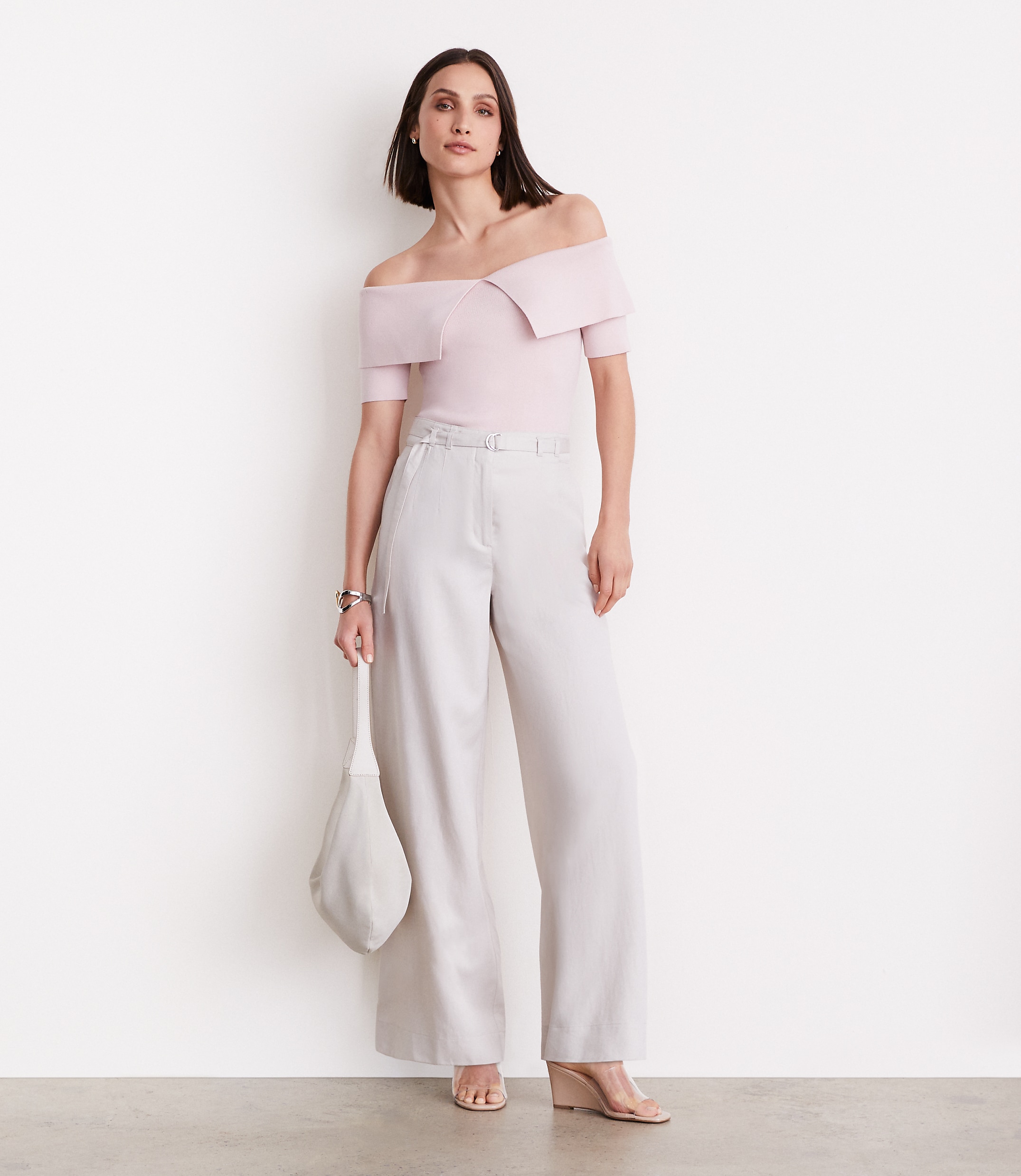 LOFT Versa Foldover Off The Shoulder Sweater