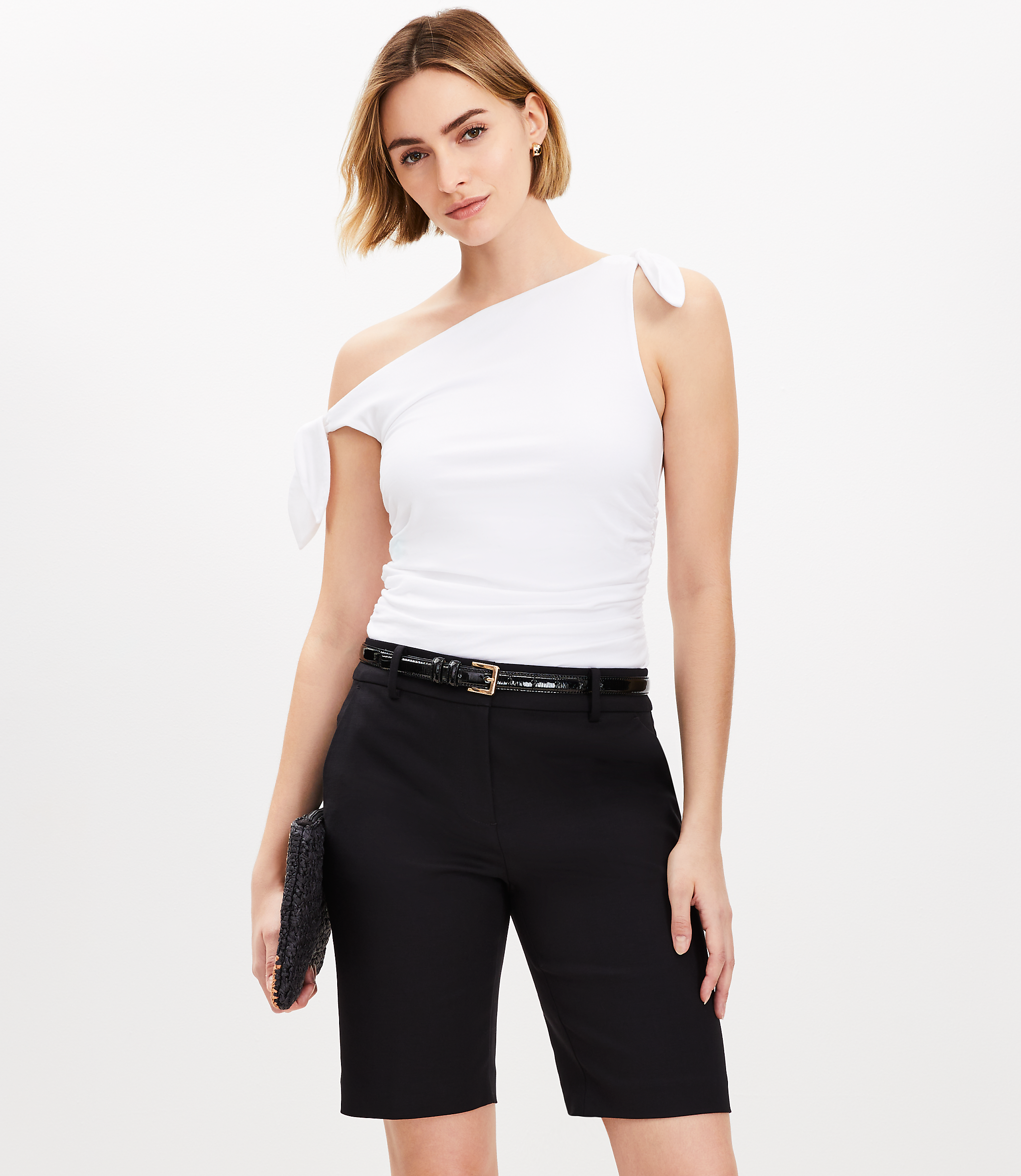 Riviera Bermuda Shorts in Doubleweave