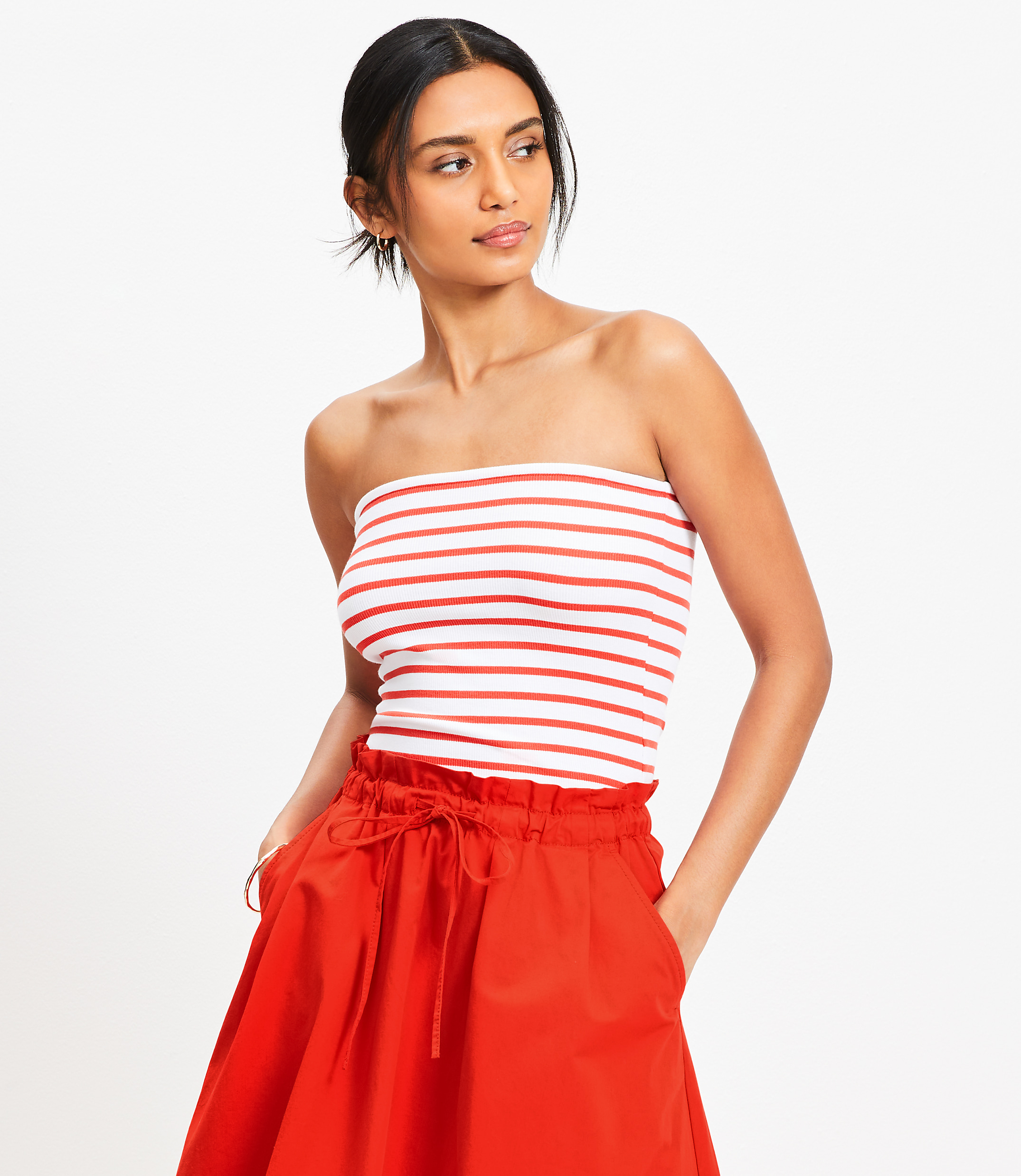 Striped Modern Tube Top