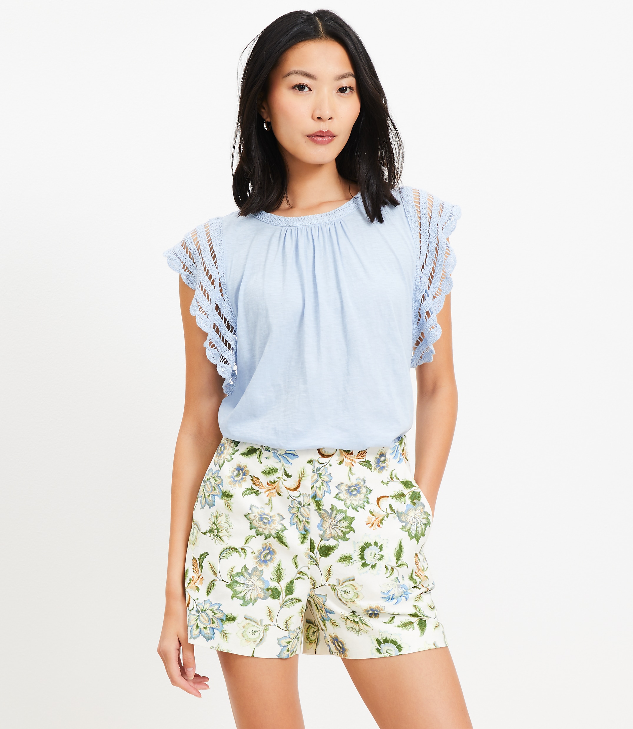 Crochet Flutter Top
