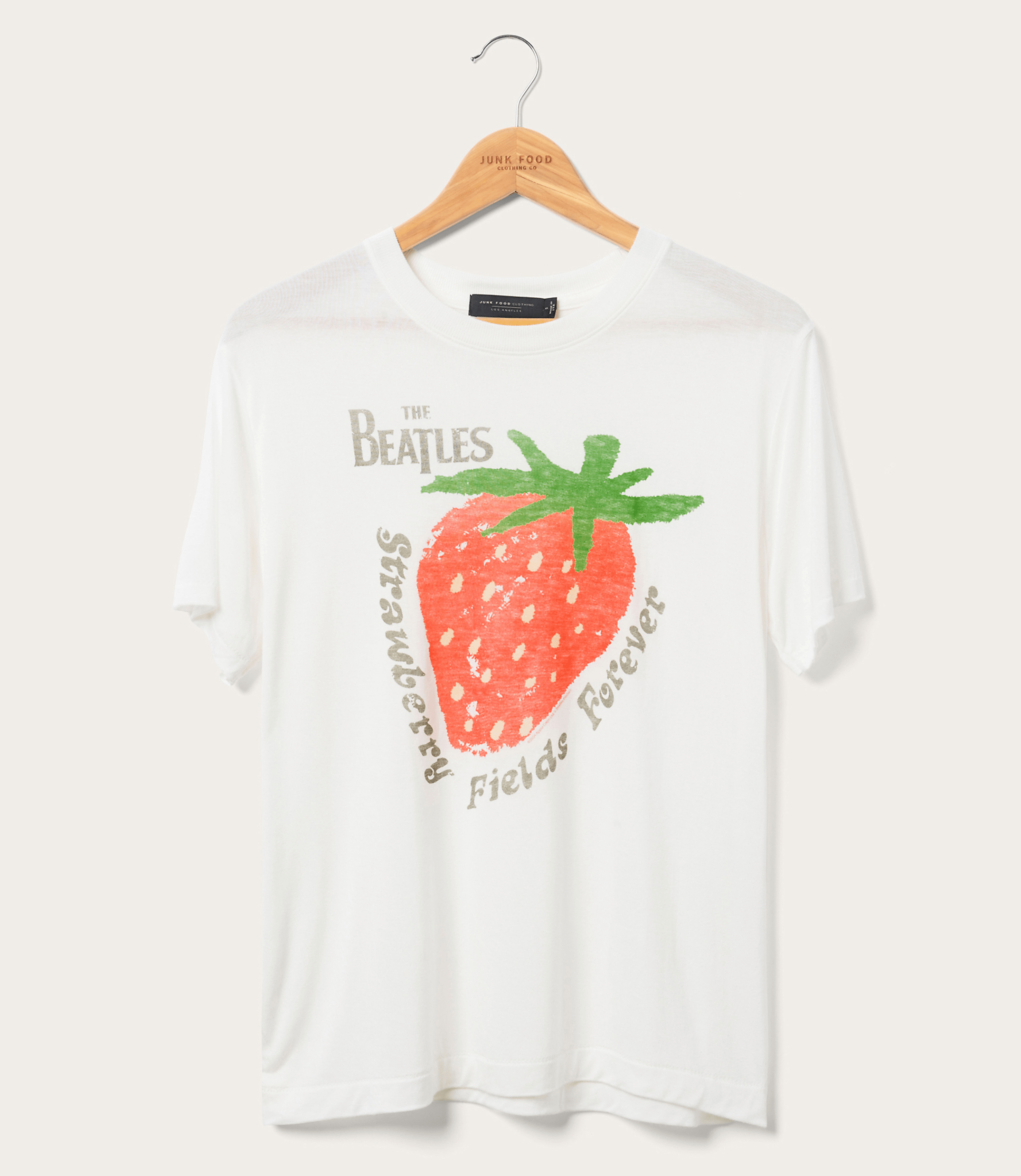 Junk Food The Beatles Strawberry Fields Forever Vintage Tissue Tee