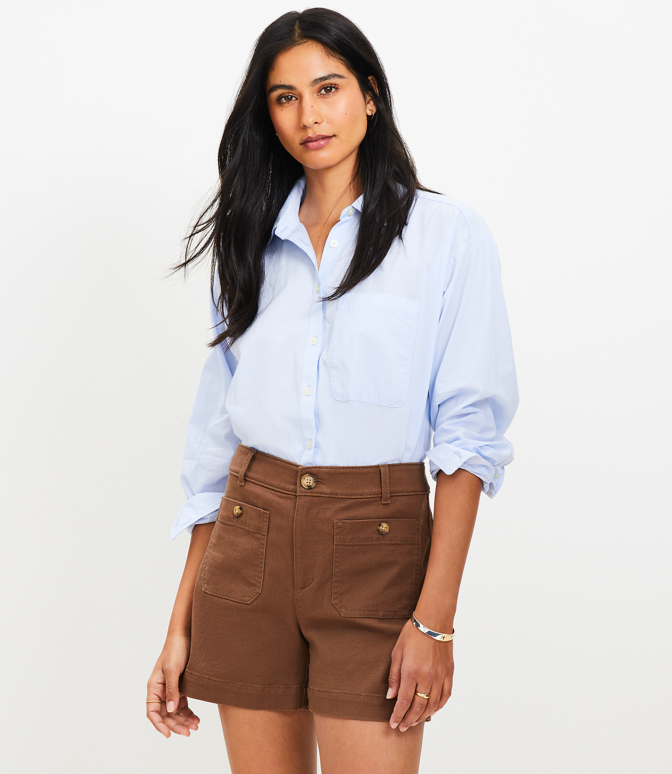 Petite Palmer Shorts in Twill