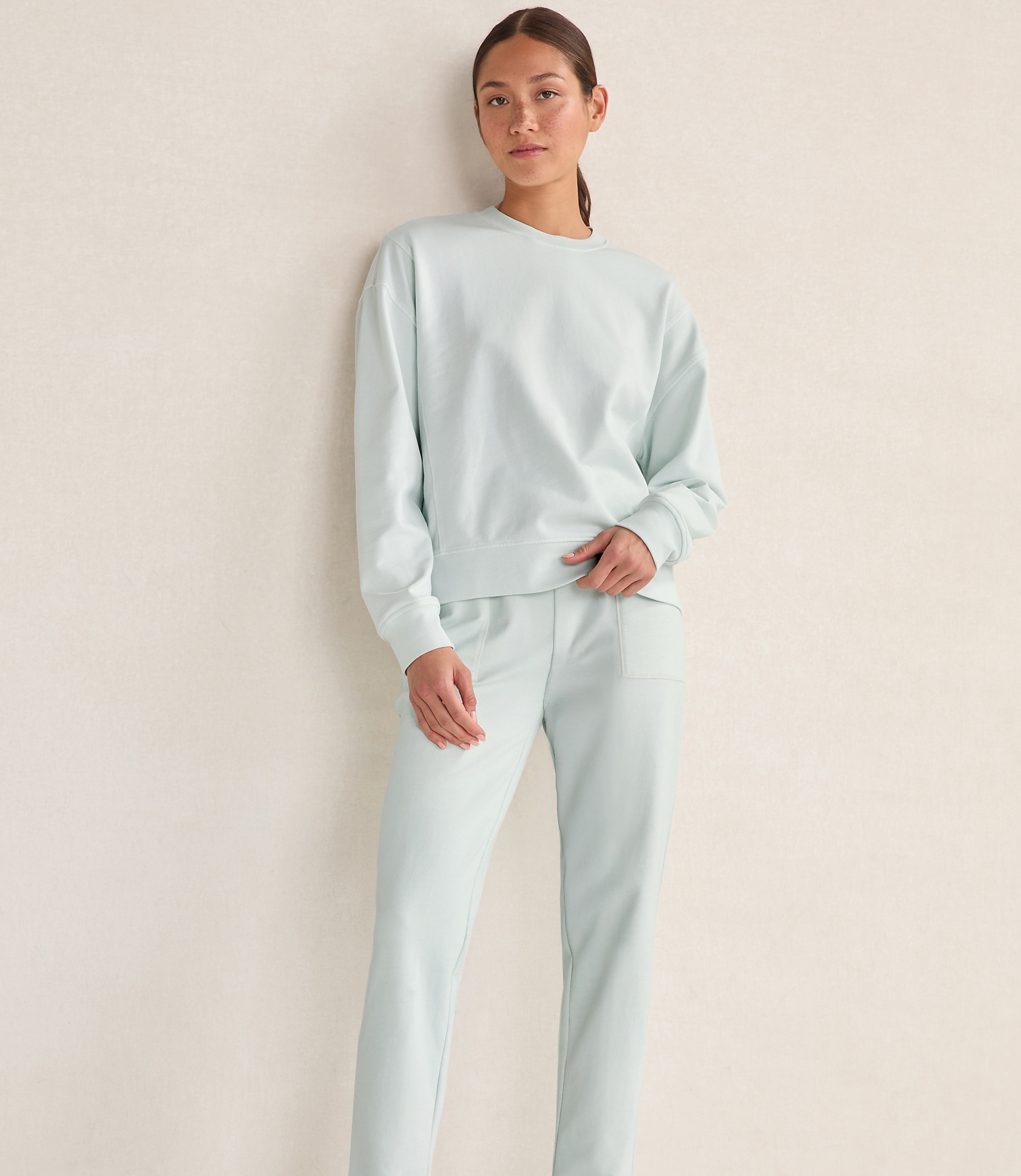 Haven Well Within Garment-Dyed Organic Cotton Terry Crewneck
