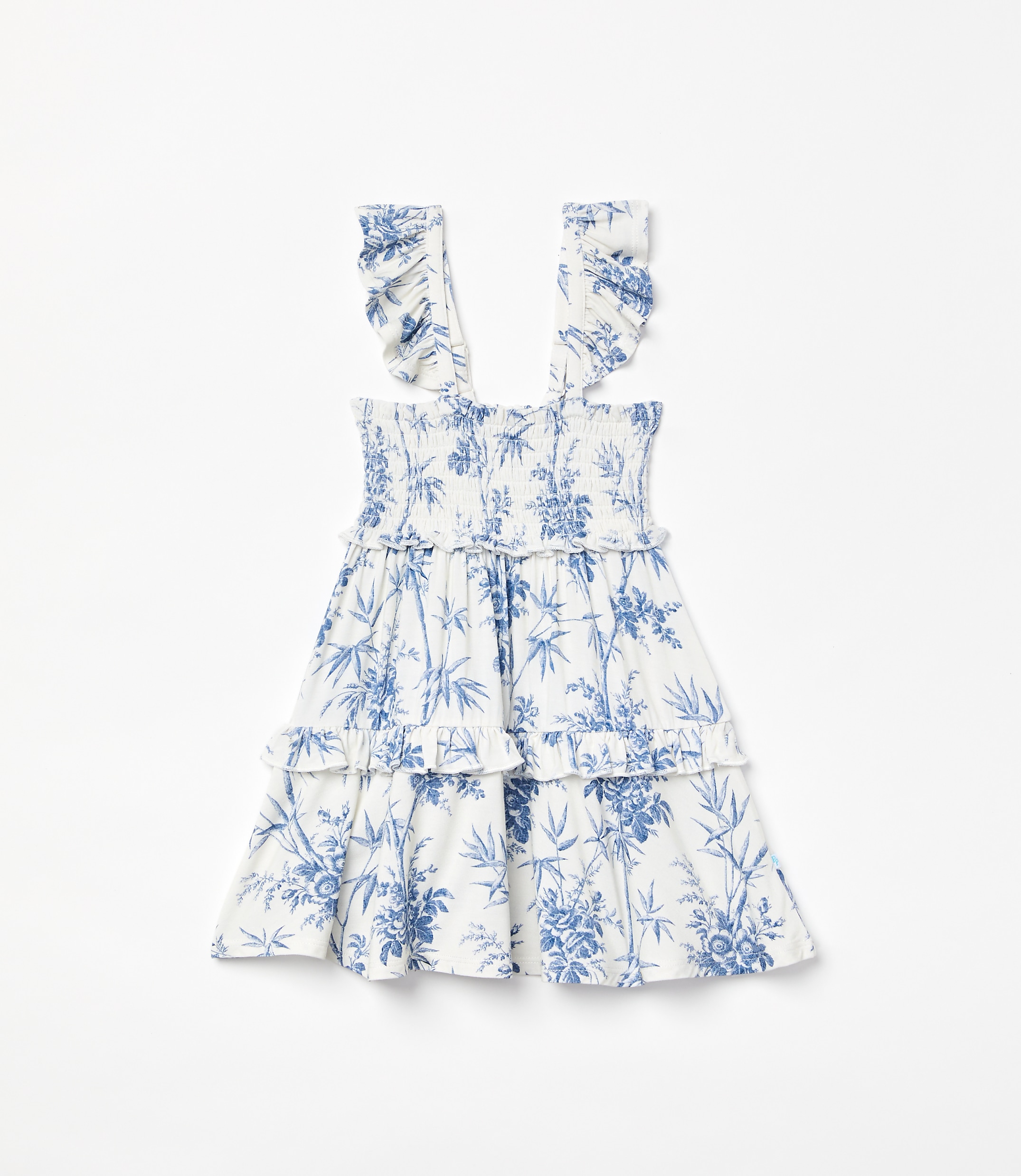 Posh Peanut X LOFT Palm Smocked Babydoll Dress