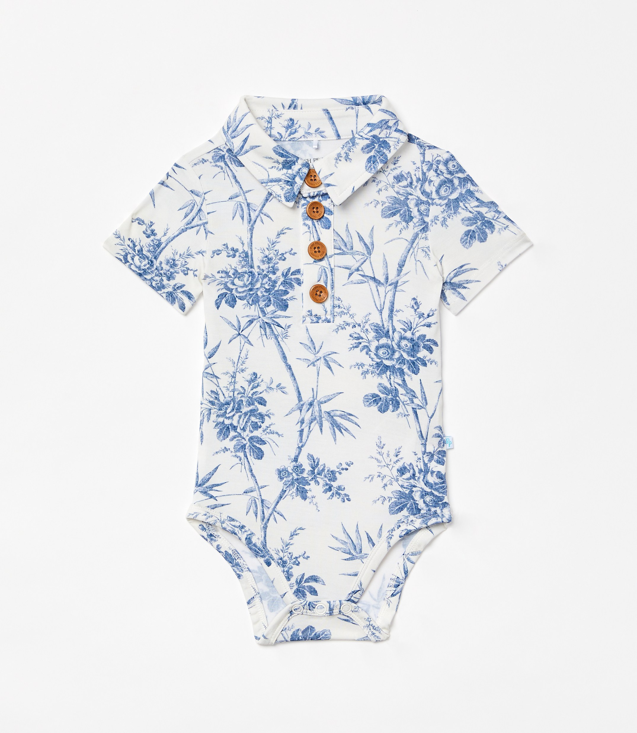 Posh Peanut X LOFT Palm Short Sleeve Collared Bodysuit