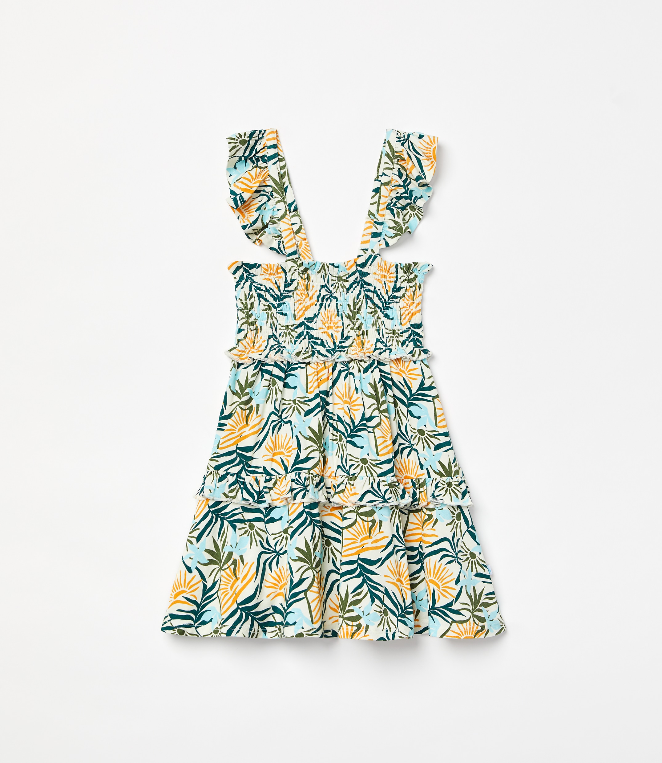 Posh Peanut X LOFT Sunset Smocked Babydoll Dress