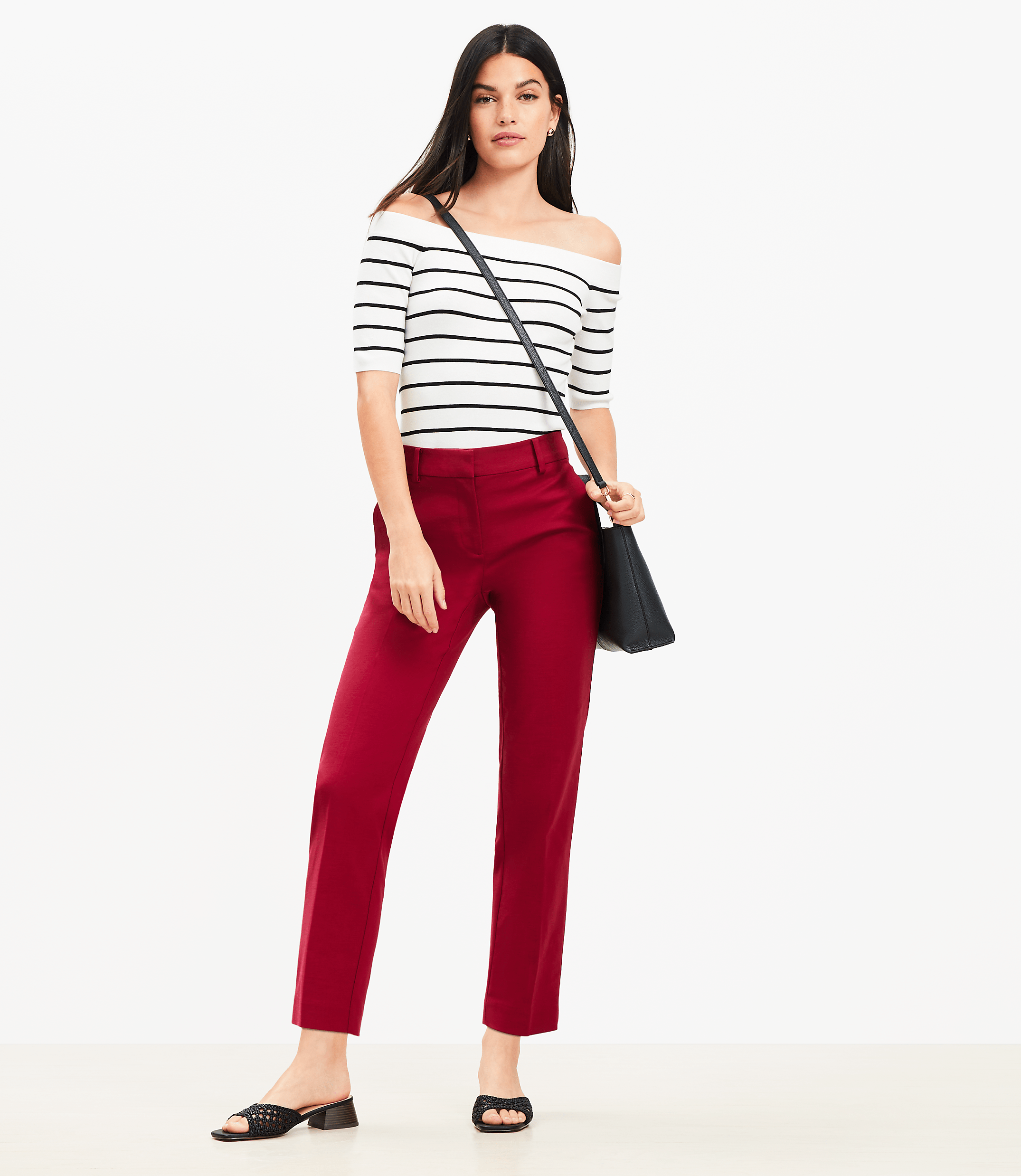 Petite Riviera Slim Pants in Doubleweave
