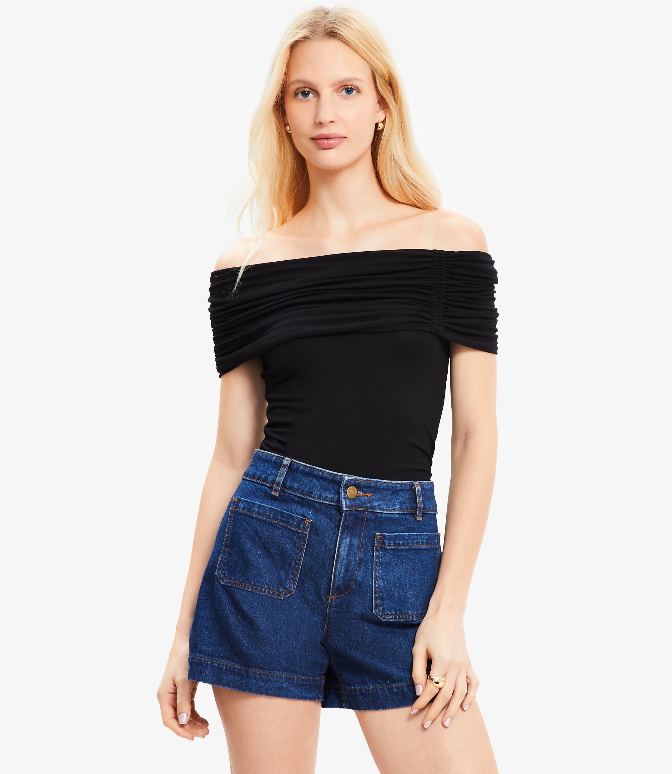 Cinched Off The Shoulder Top