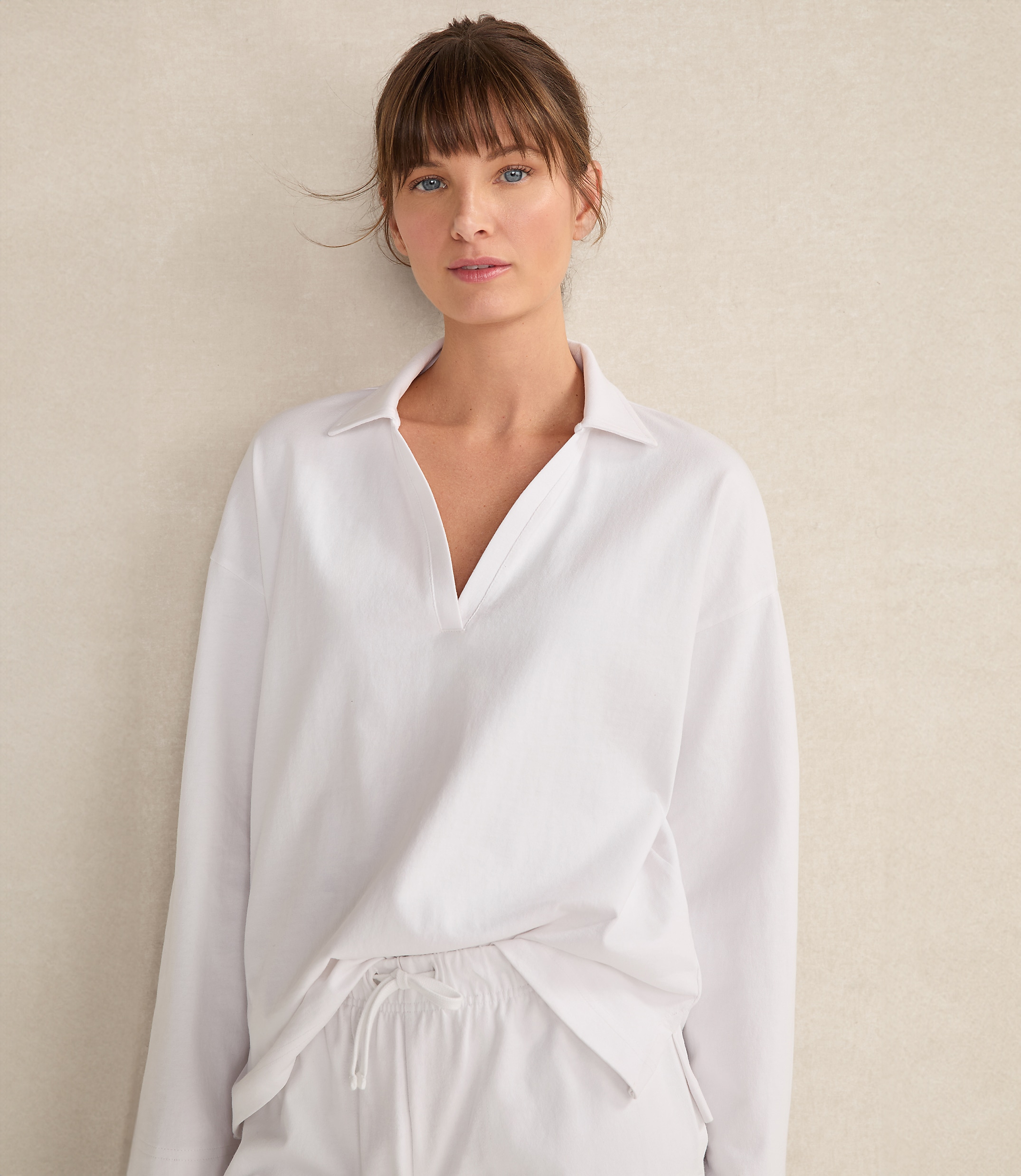 Haven Well Within Organic Cotton Relaxed Long Sleeve Top