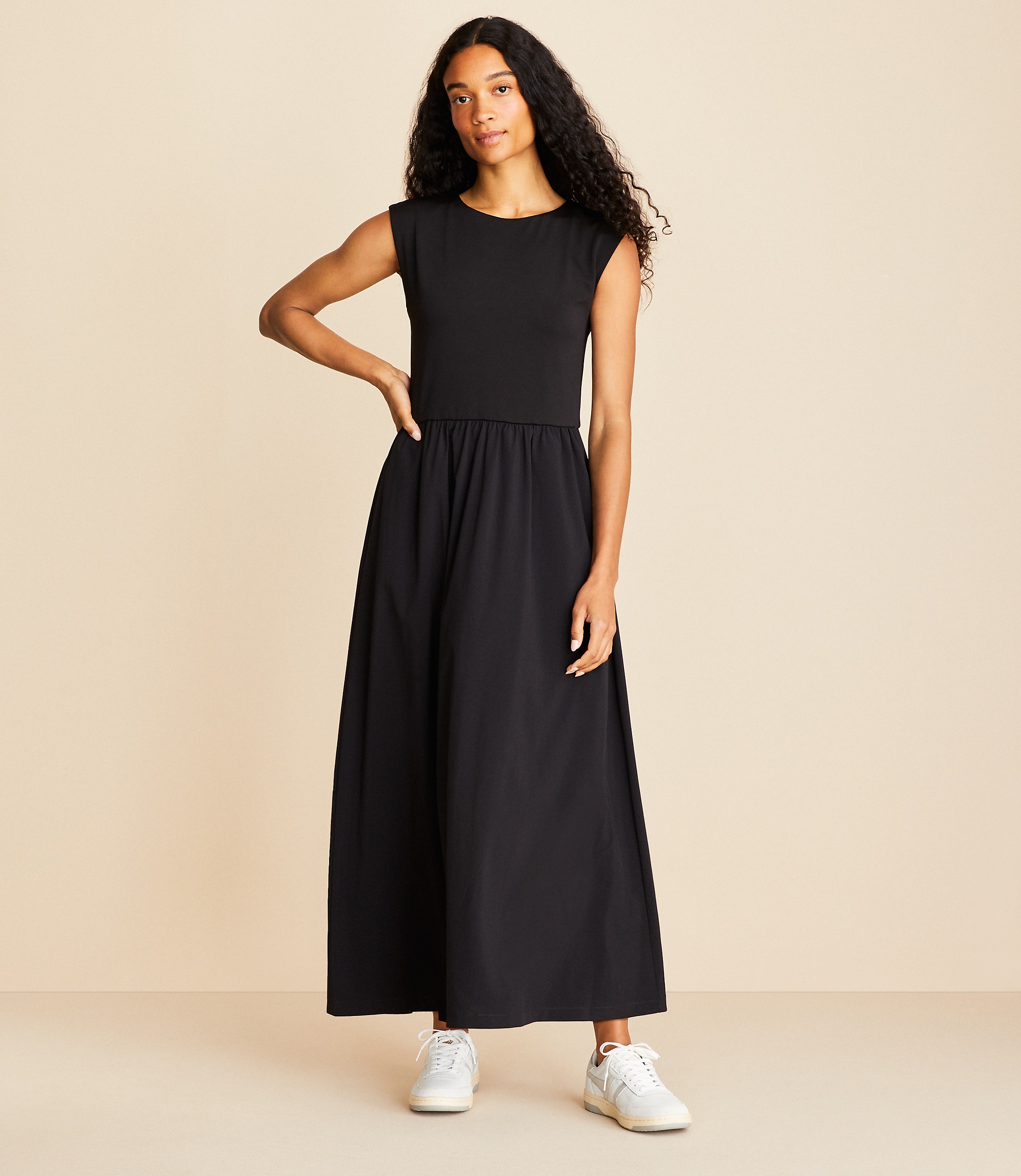 Petite Lou & Grey Mixed Media Maxi Pocket Dress