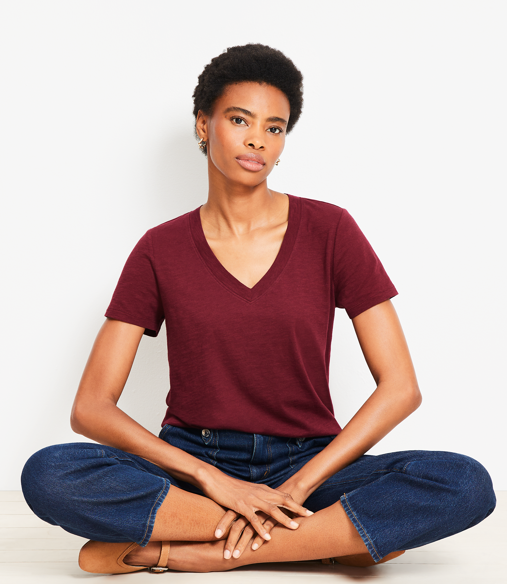 Petite Everyday V-Neck Tee