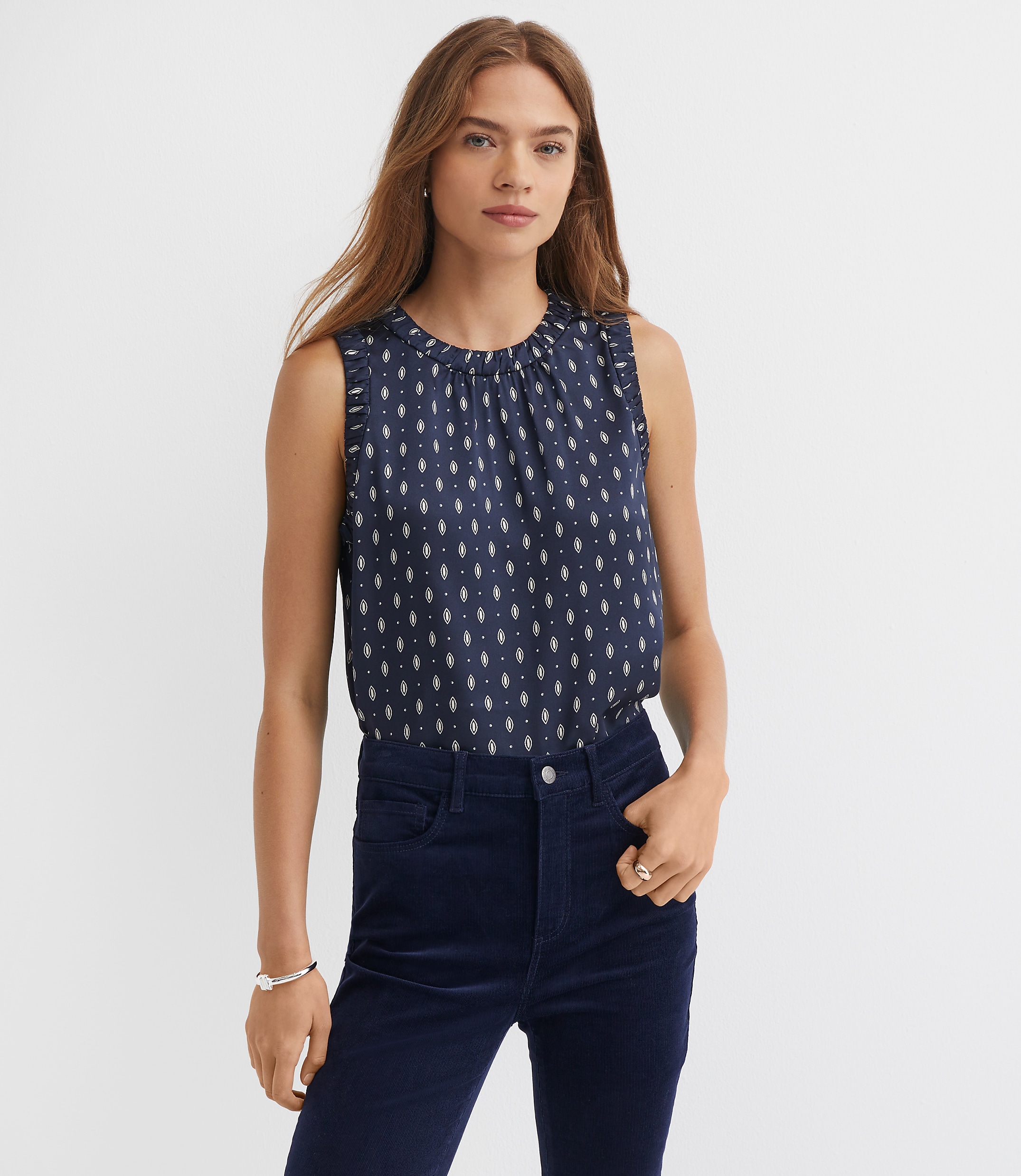 Foulard Ruched Trim Shell