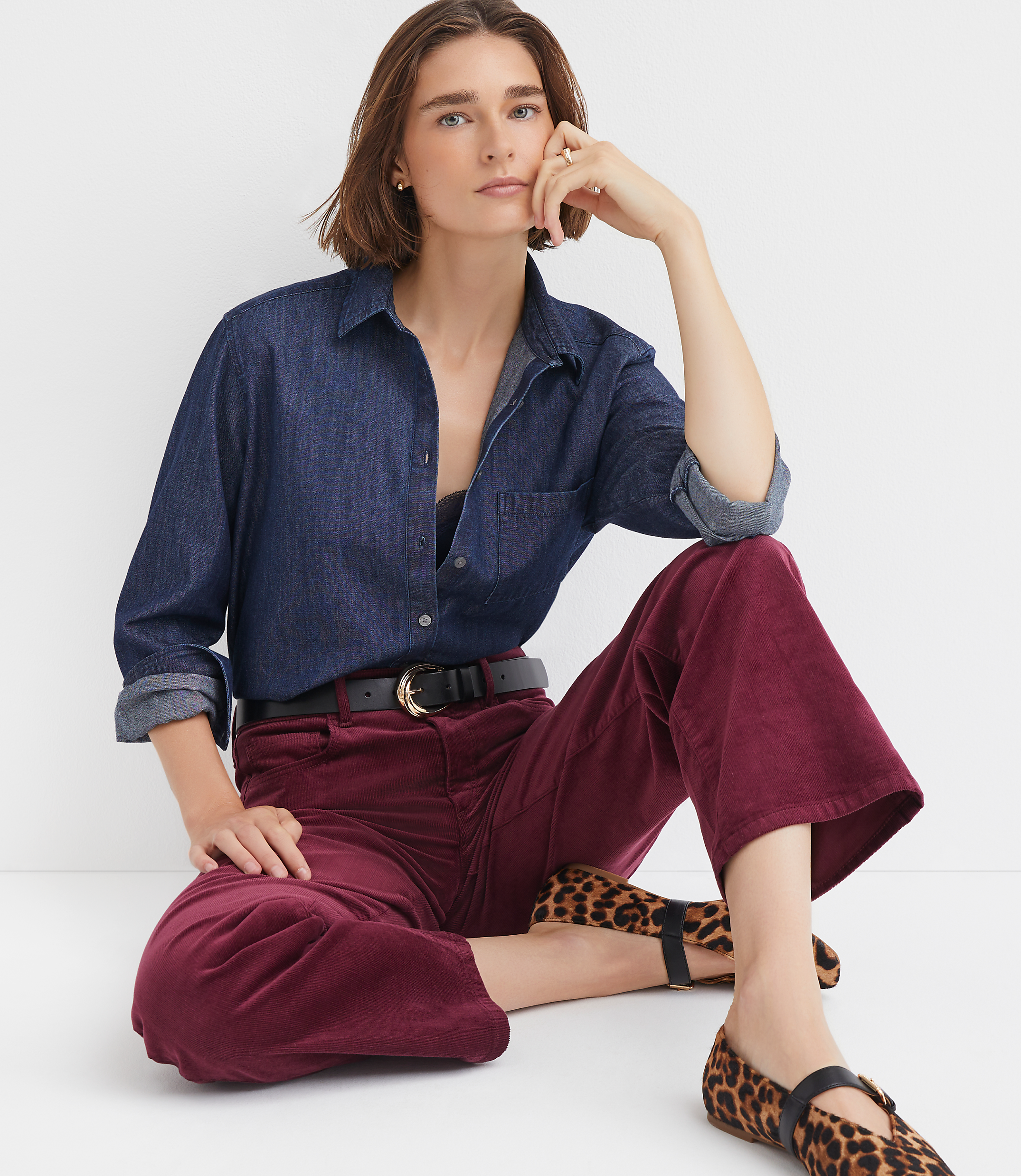 Chambray Everyday Relaxed Pocket Shirt