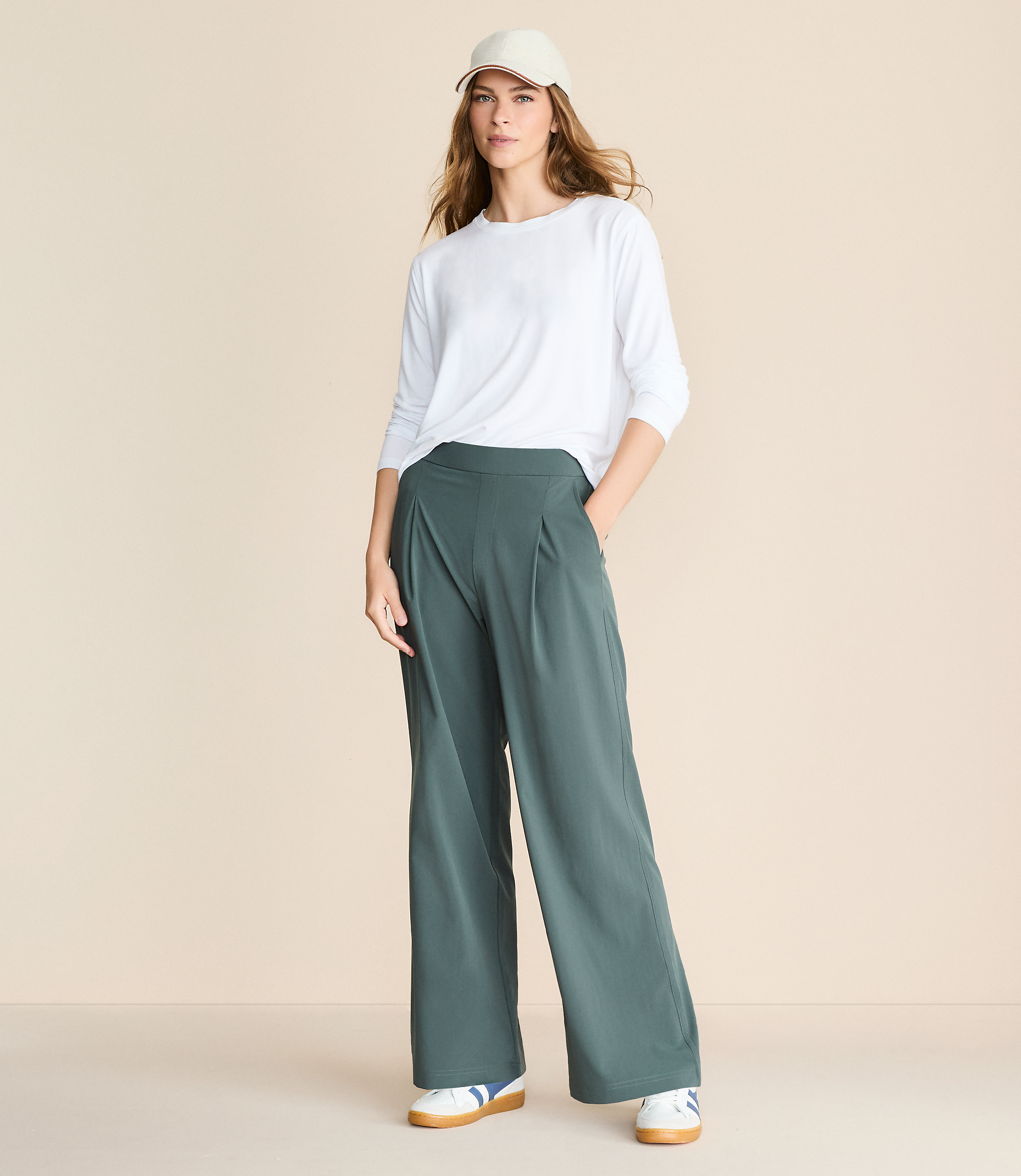 Petite Lou & Grey Wanderweave Wide Leg Trousers