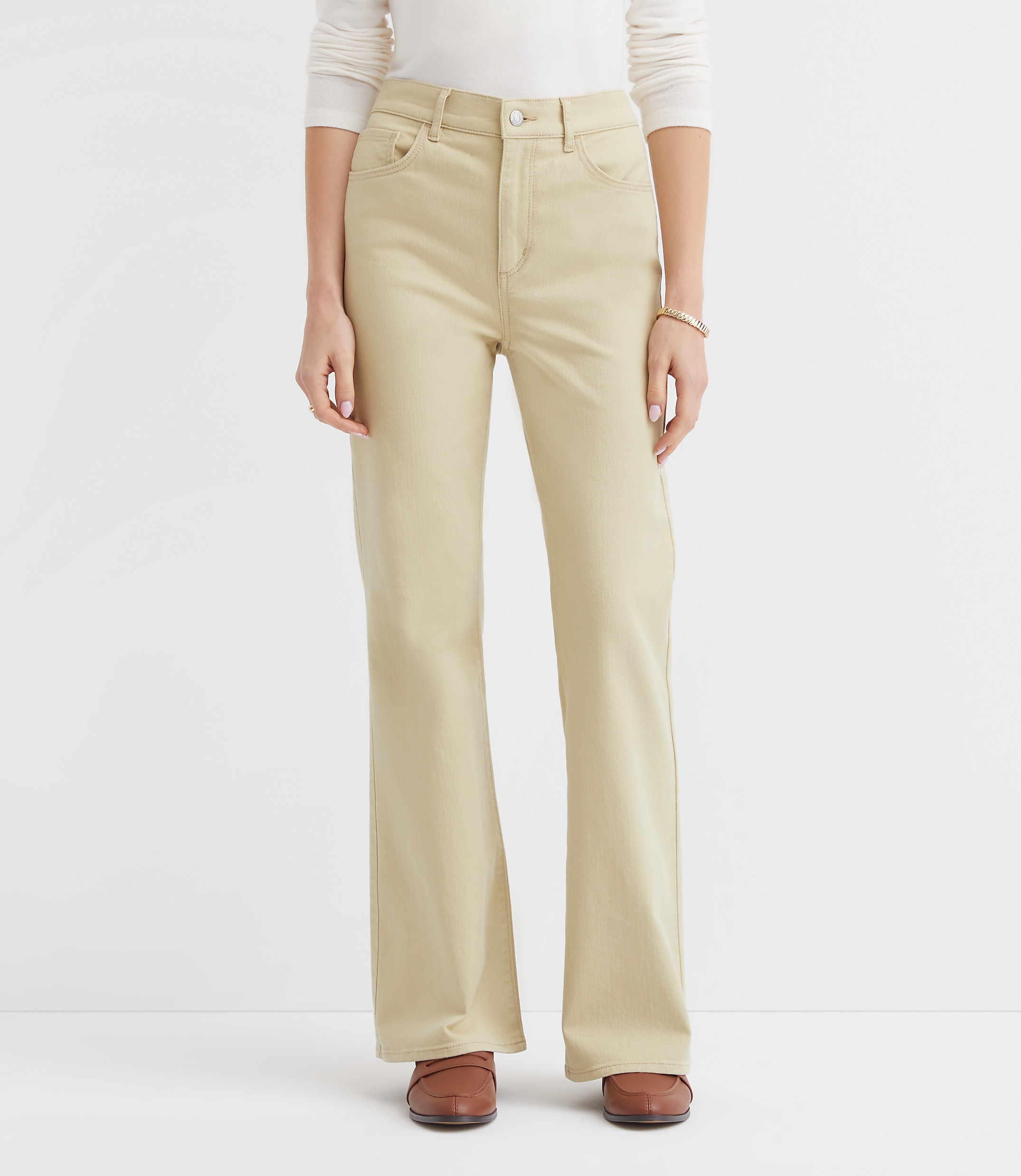 Curvy High Rise Relaxed Flare Pants