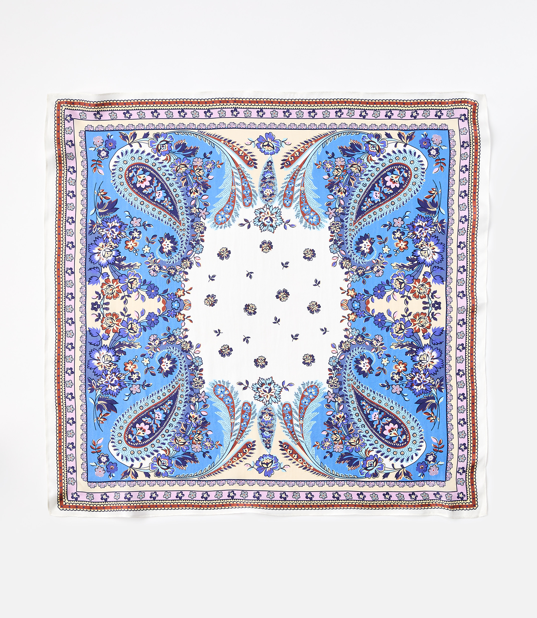 Paisley Silk Square Scarf