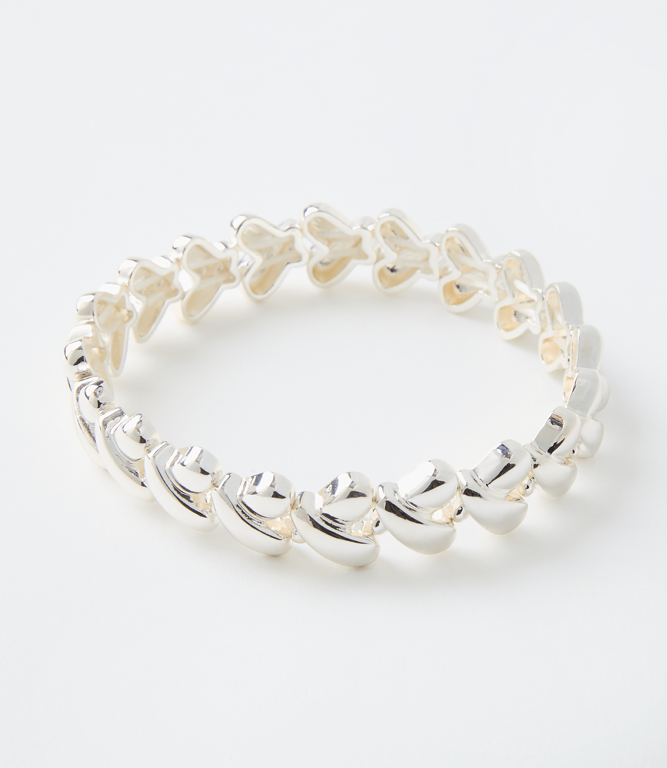 Metal Heart Stretch Bracelet