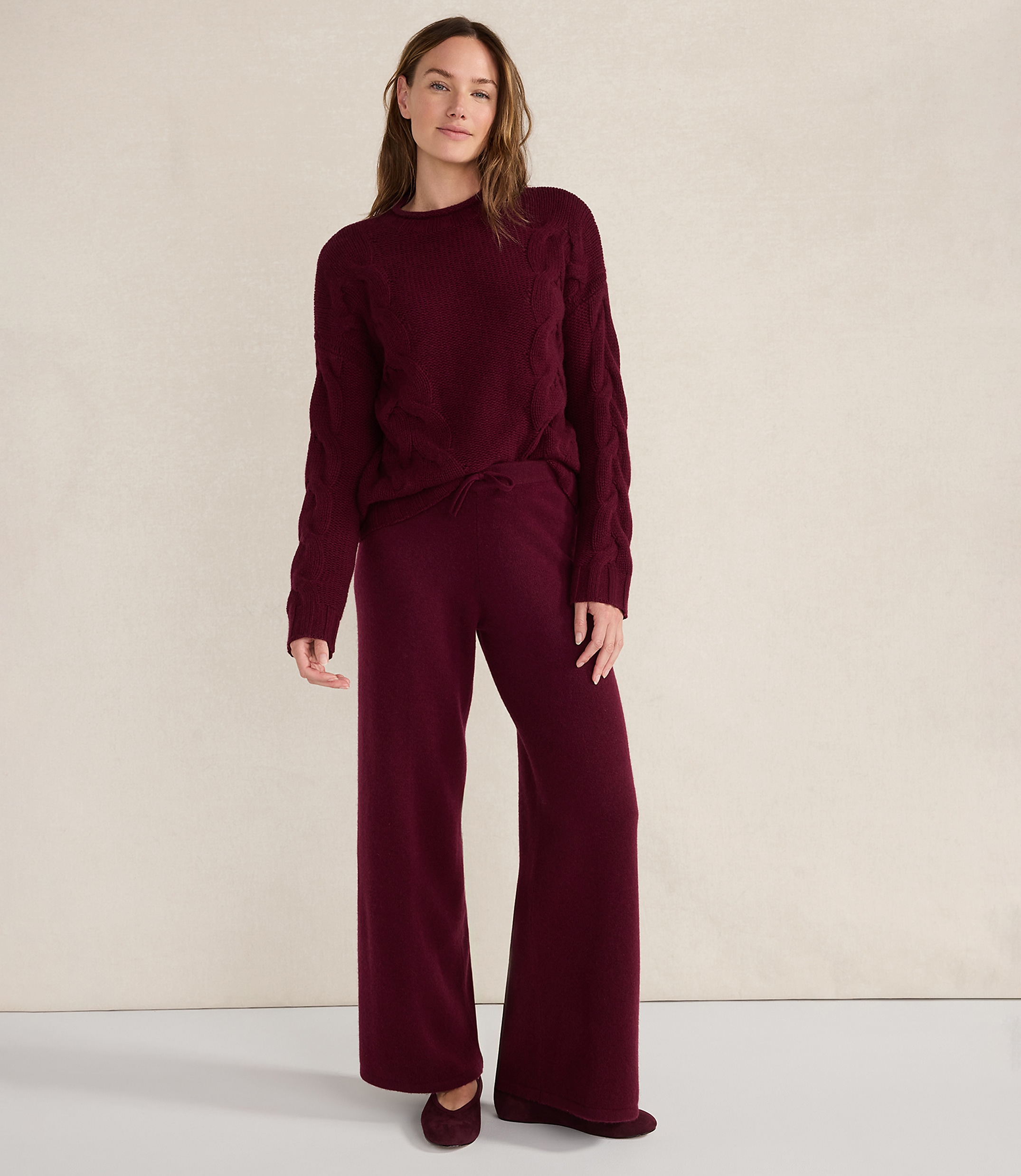 Haven Well Within Cashmere Cable Roll Neck Sweater
