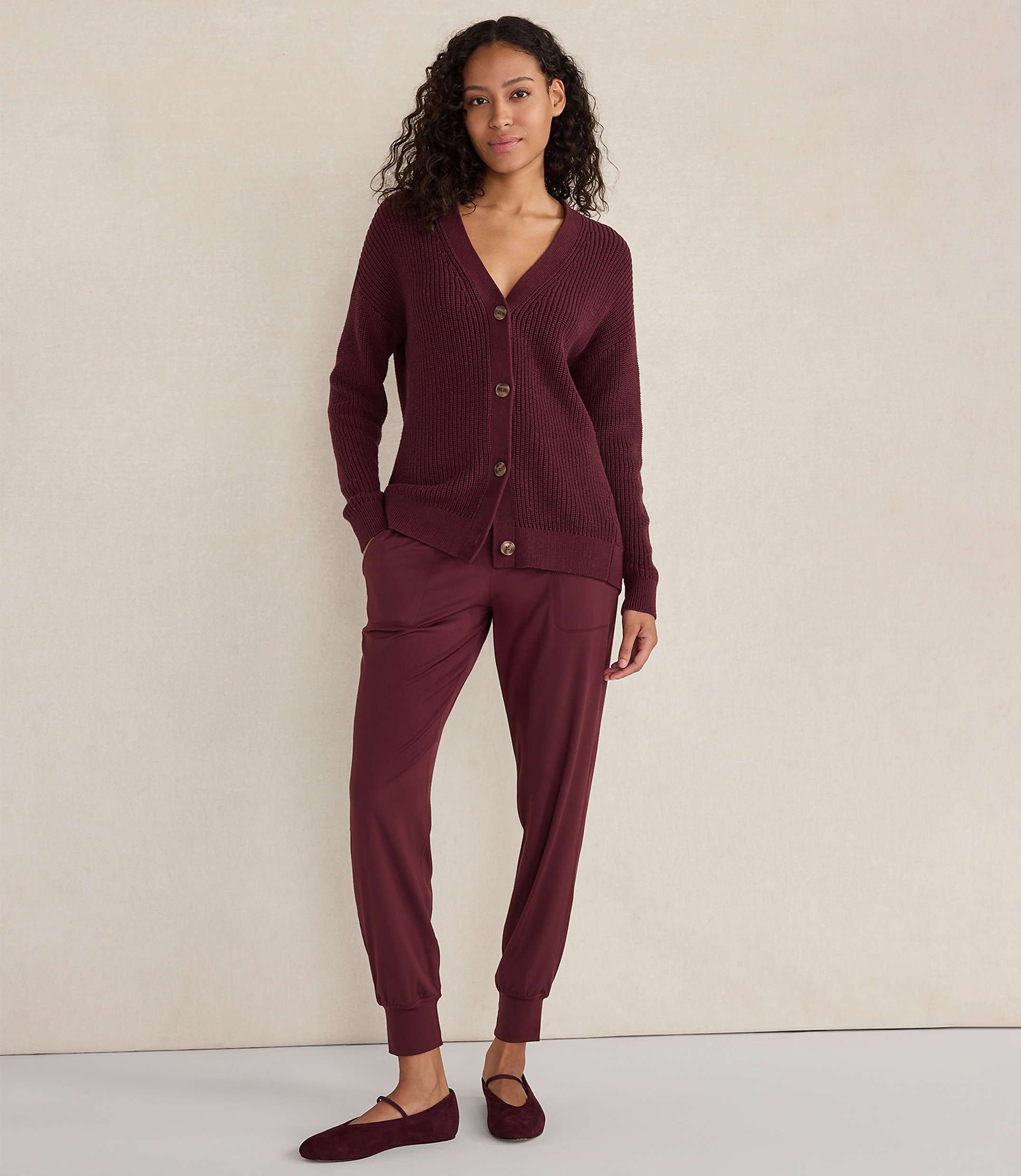 Haven Well Within Organic Cotton Shaker Stitch Cardigan