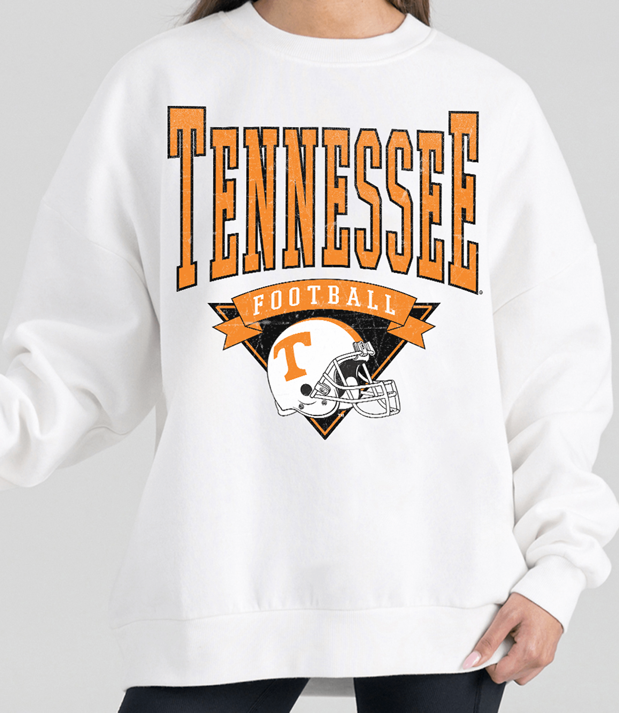 Gameday Couture Tennessee Volunteers Slow Motion Fleece Crew Neck Pullover