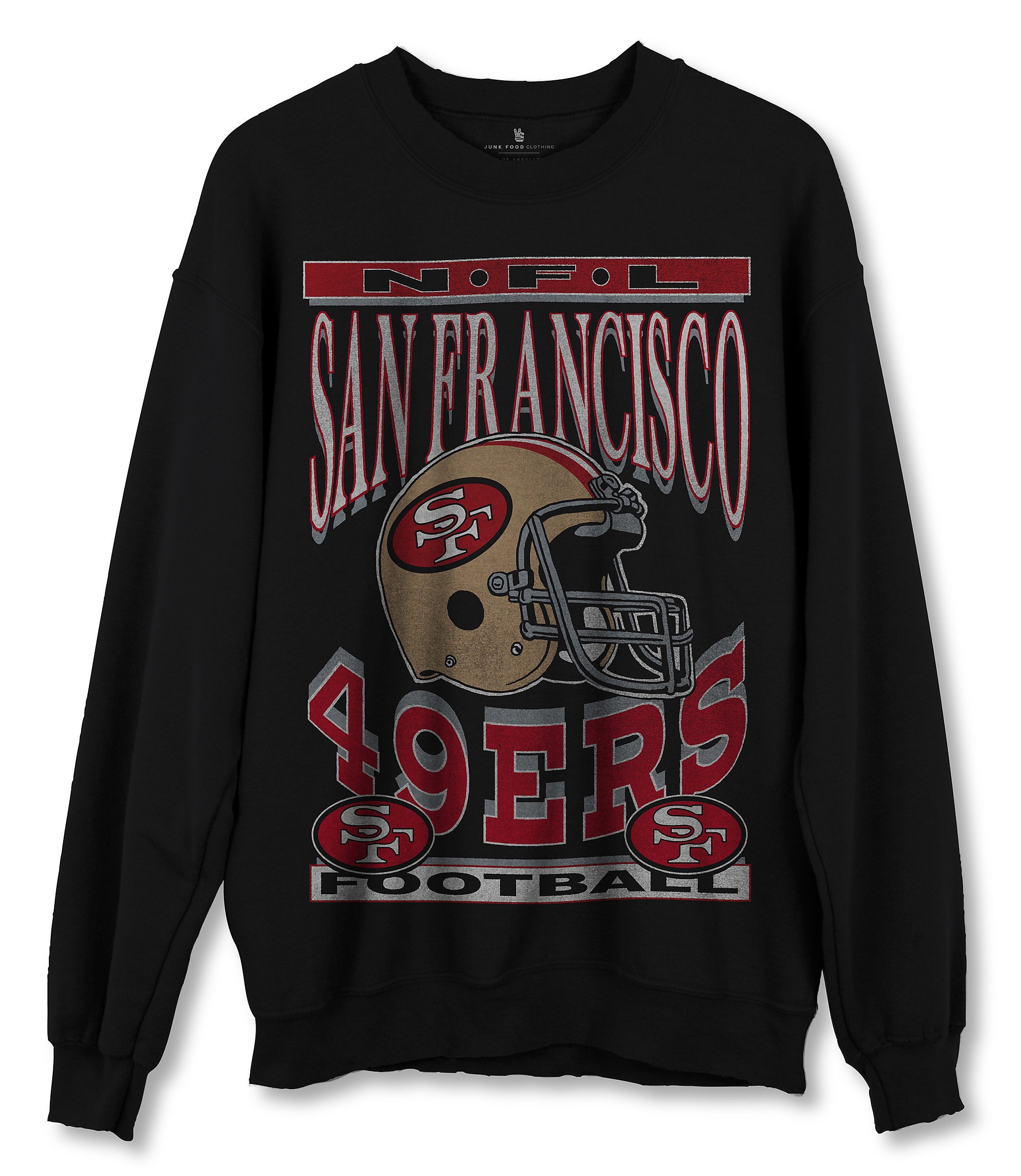 Junk Food San Francisco 49ers Helmet Flea Market Crew