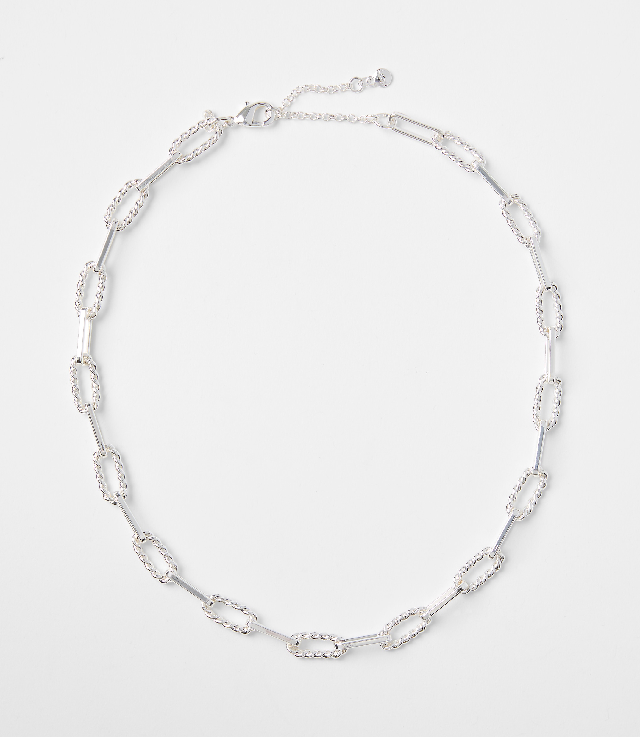 Textured Chain Link Necklace
