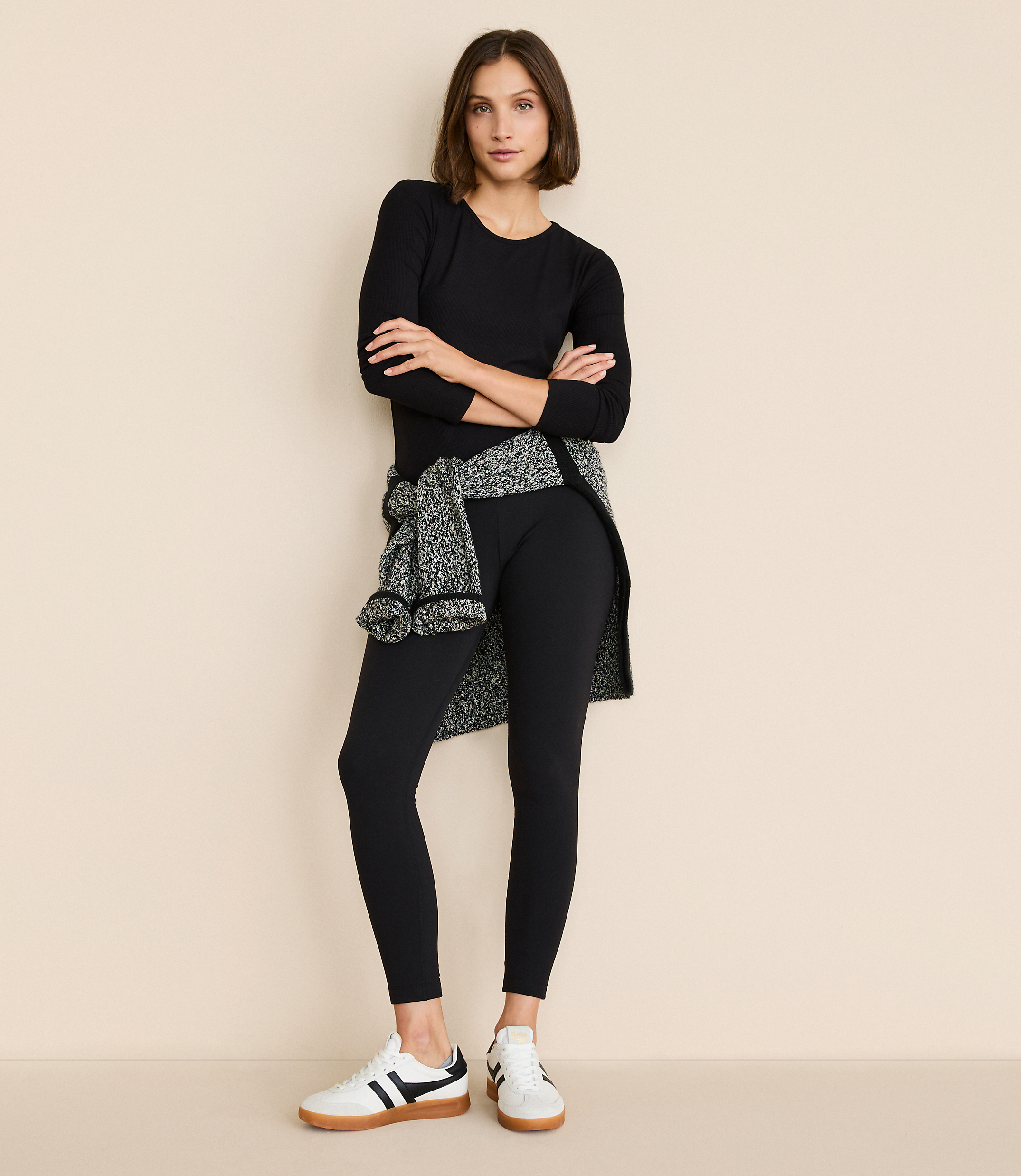 Lou & Grey Cozy Fleece Back Leggings
