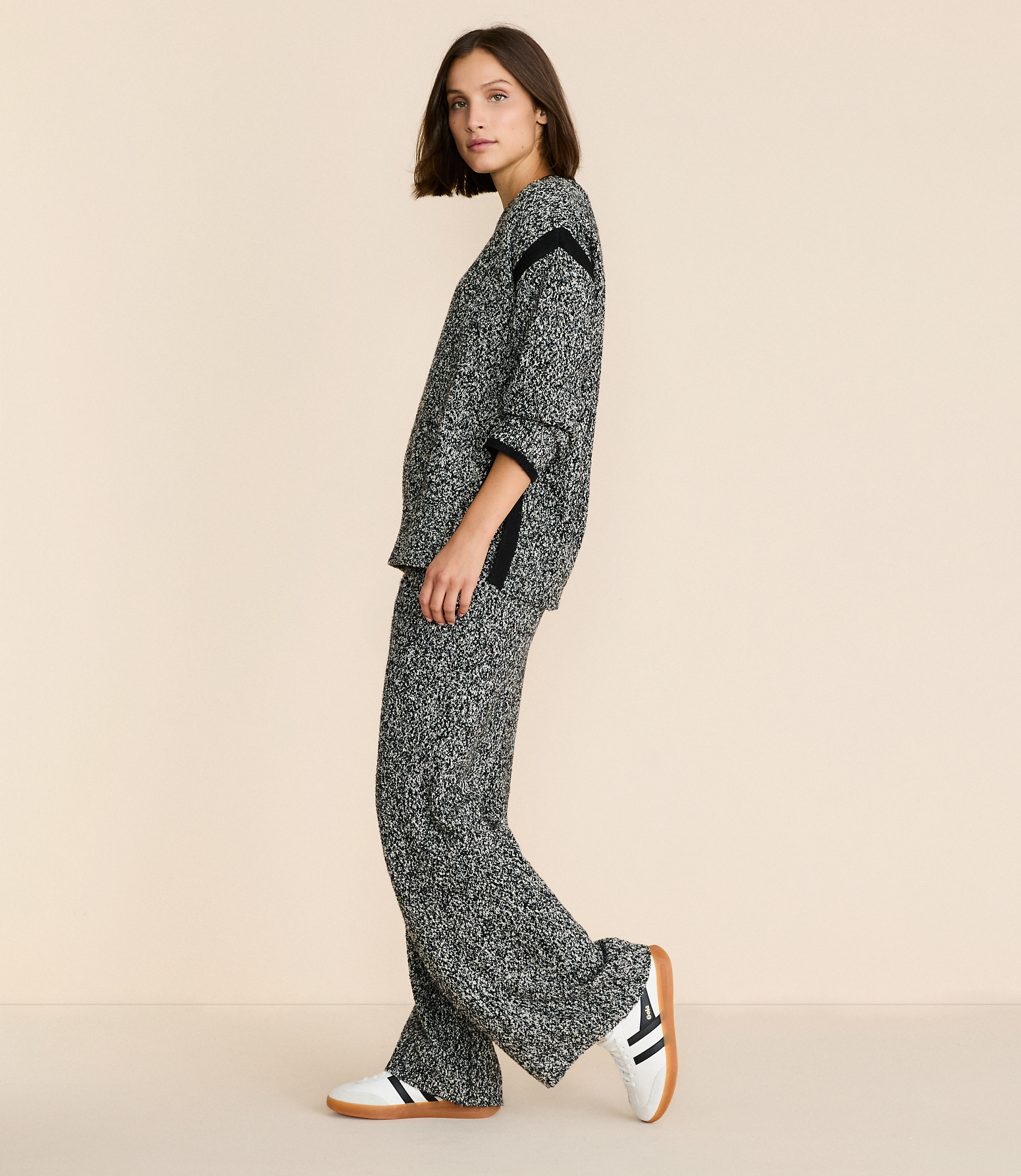 Lou & Grey Colorblock Wide Leg Sweater Pants