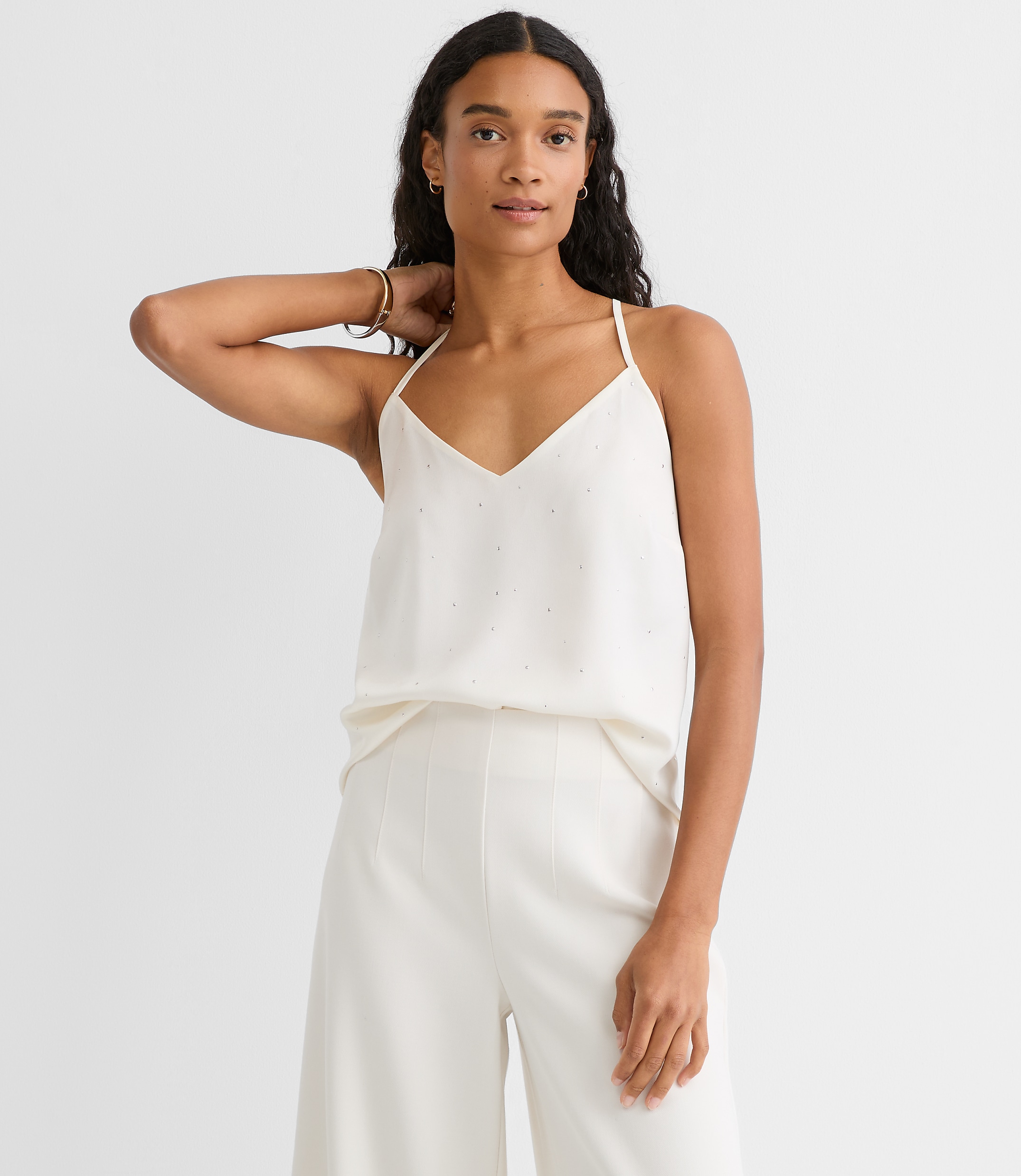 Petite Studded Strappy Cami