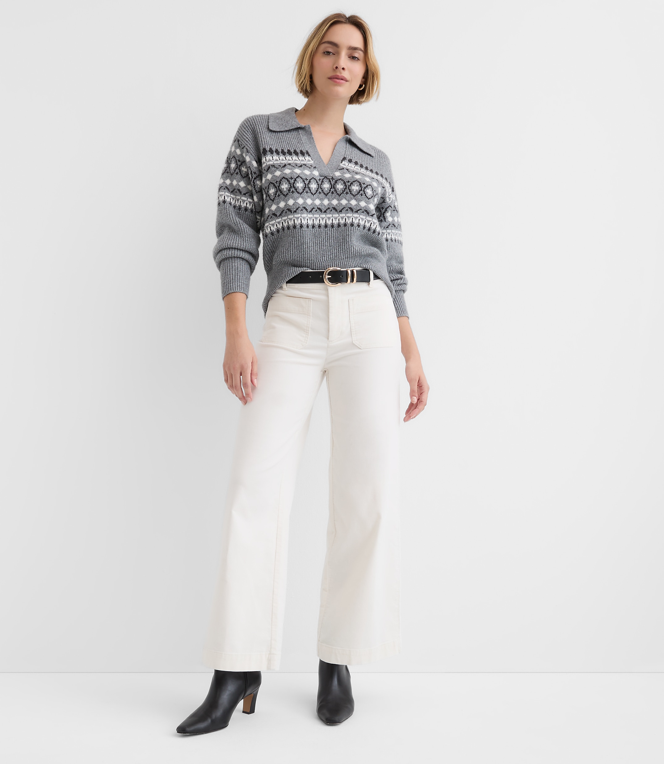 Petite Palmer Wide Leg Pants in Stretch Velvet