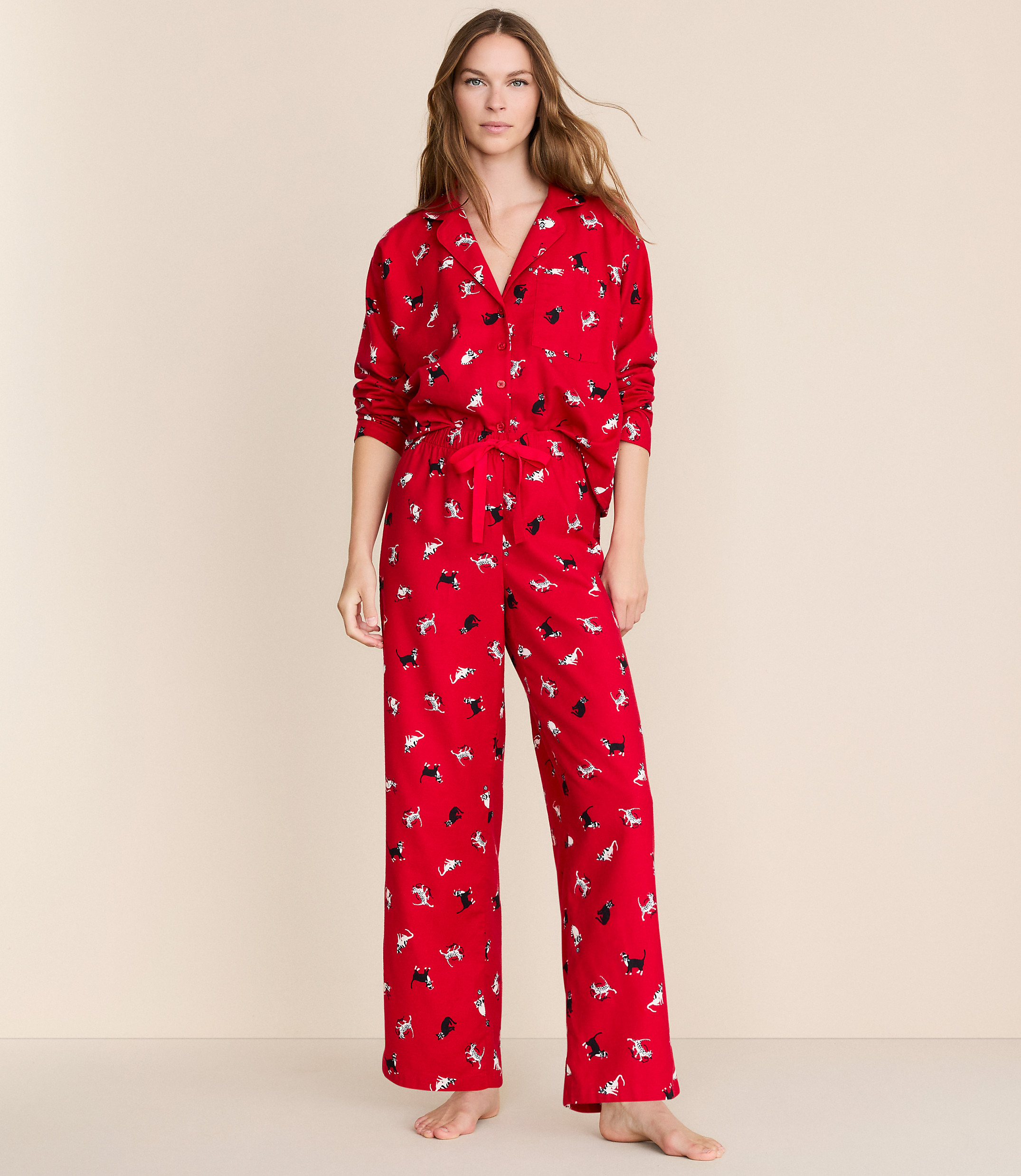 Holiday Kitten Pajama Pants
